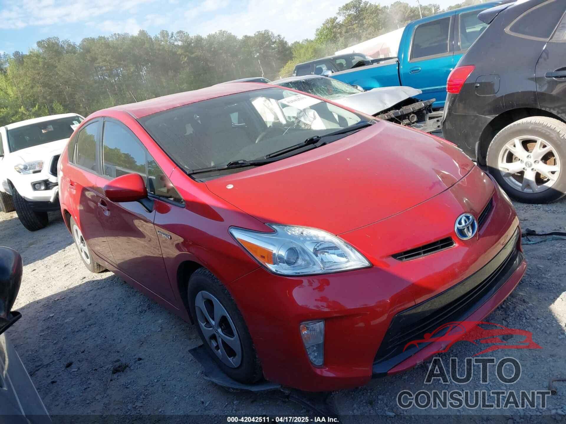TOYOTA PRIUS 2015 - JTDKN3DU6F1913227
