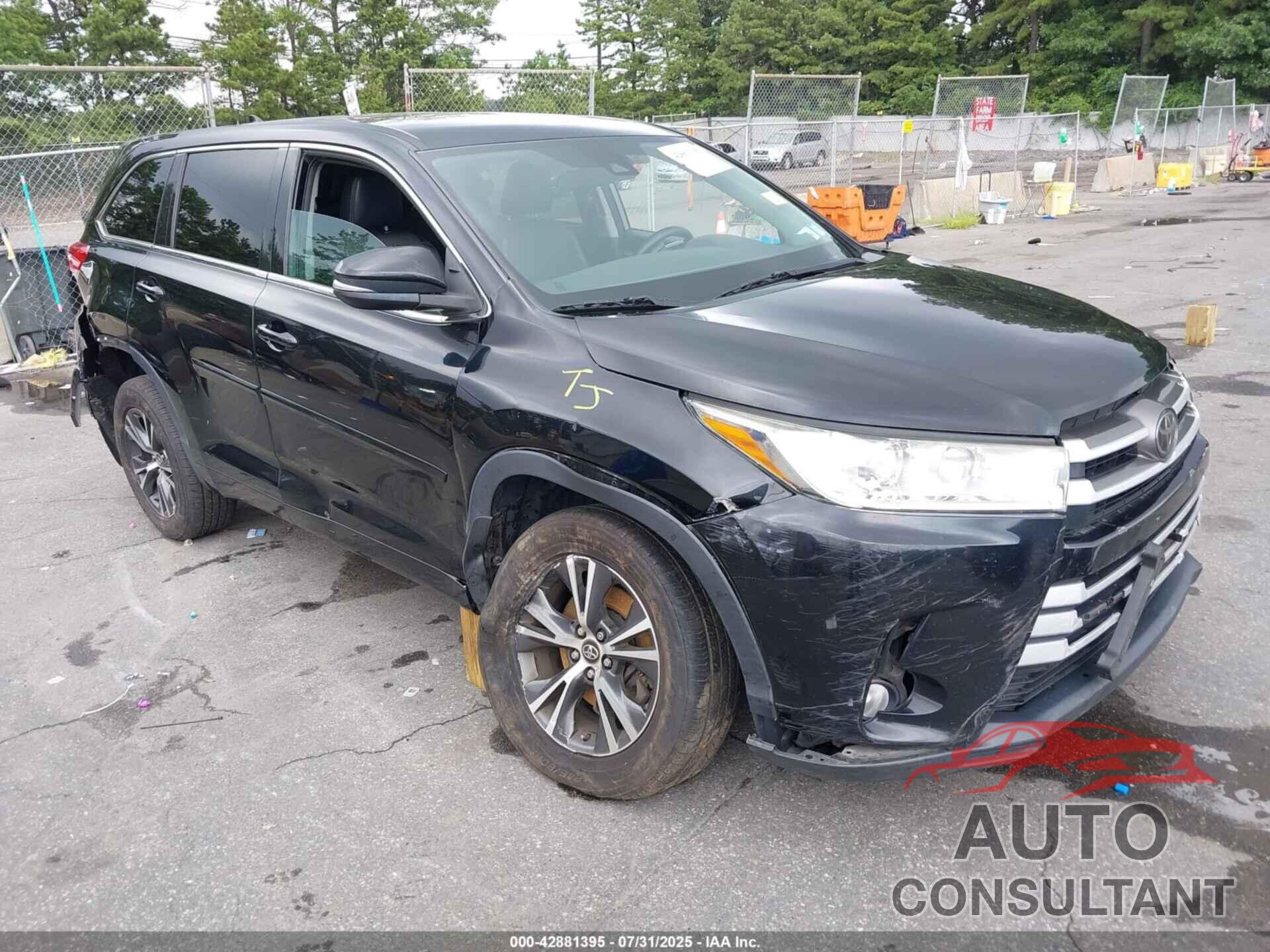 TOYOTA HIGHLANDER 2018 - 5TDBZRFH8JS897020