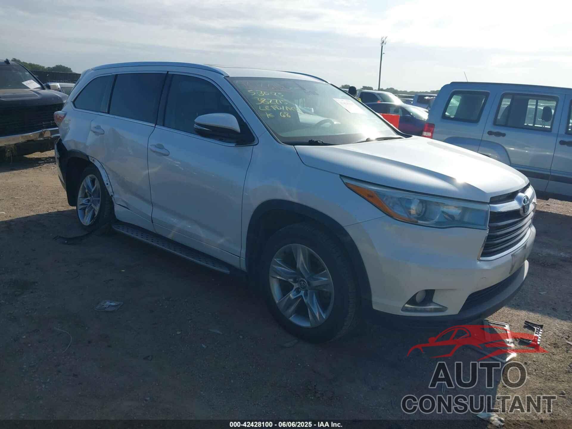 TOYOTA HIGHLANDER 2016 - 5TDYKRFH7GS175688