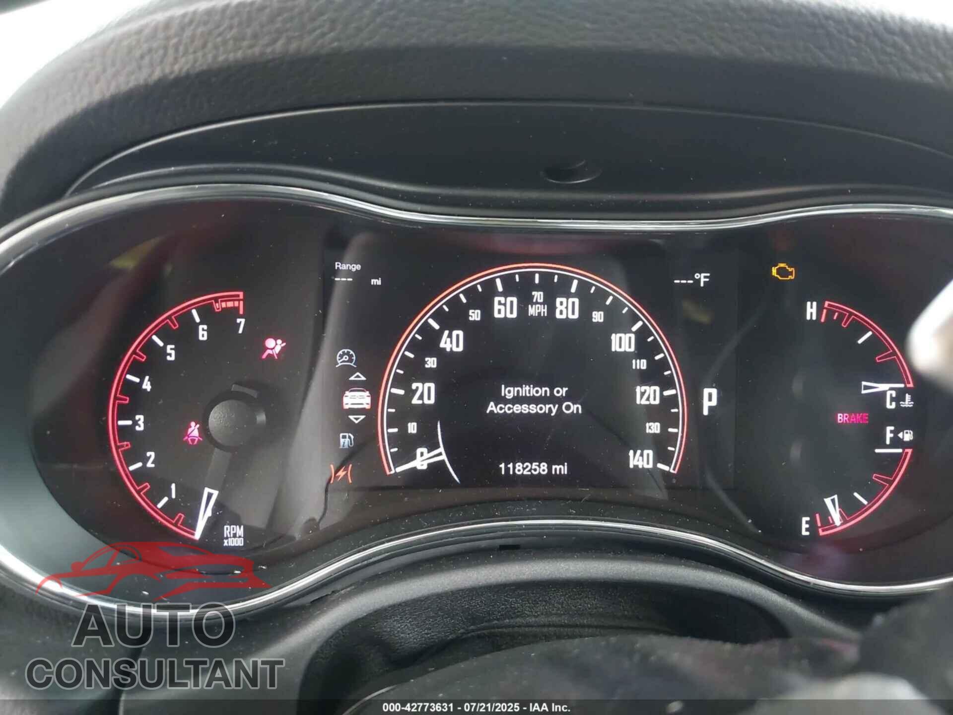 DODGE DURANGO 2017 - 1C4RDJDG5HC827947