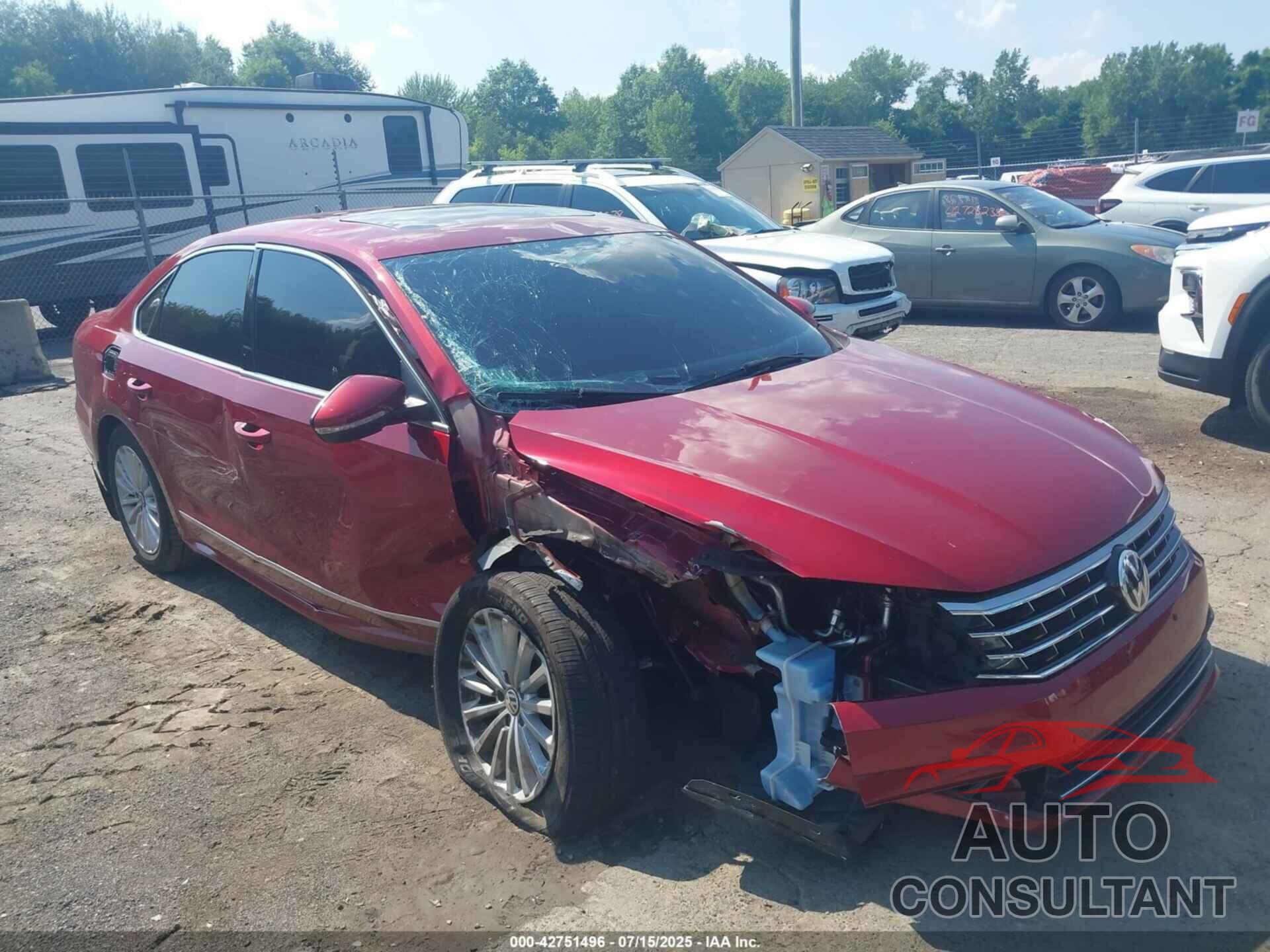 VOLKSWAGEN PASSAT 2016 - 1VWBT7A38GC051169