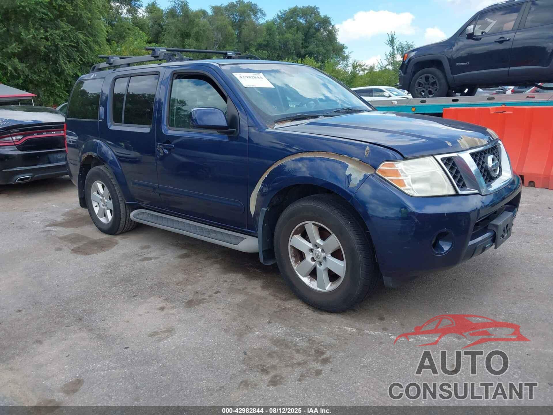 NISSAN PATHFINDER 2009 - 5N1AR18B29C607014
