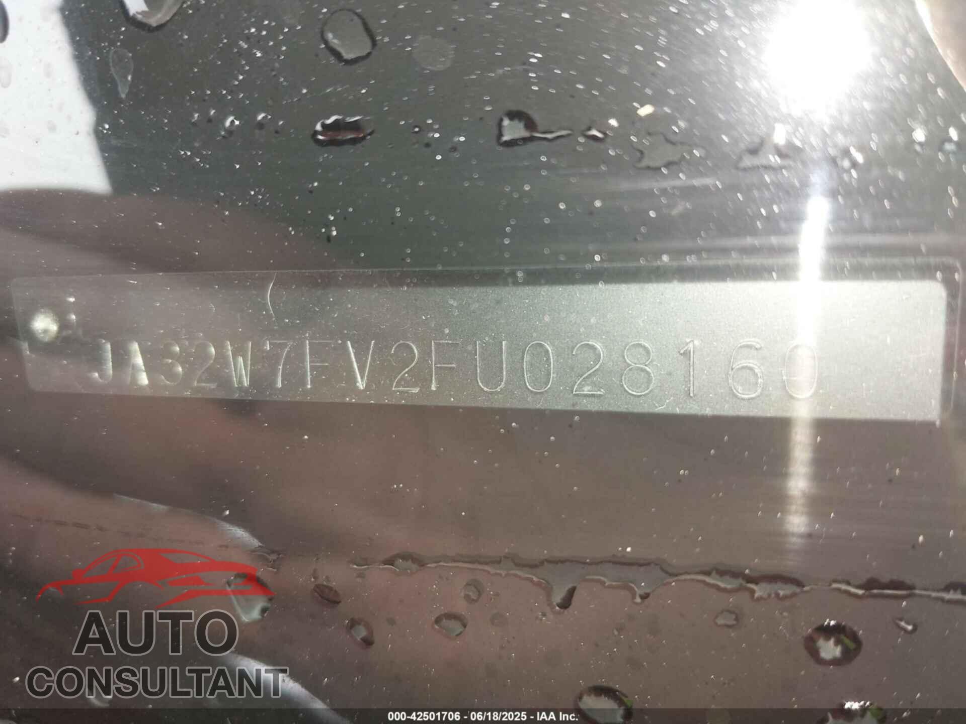 MITSUBISHI LANCER EVOLUTION 2015 - JA32W7FV2FU028160