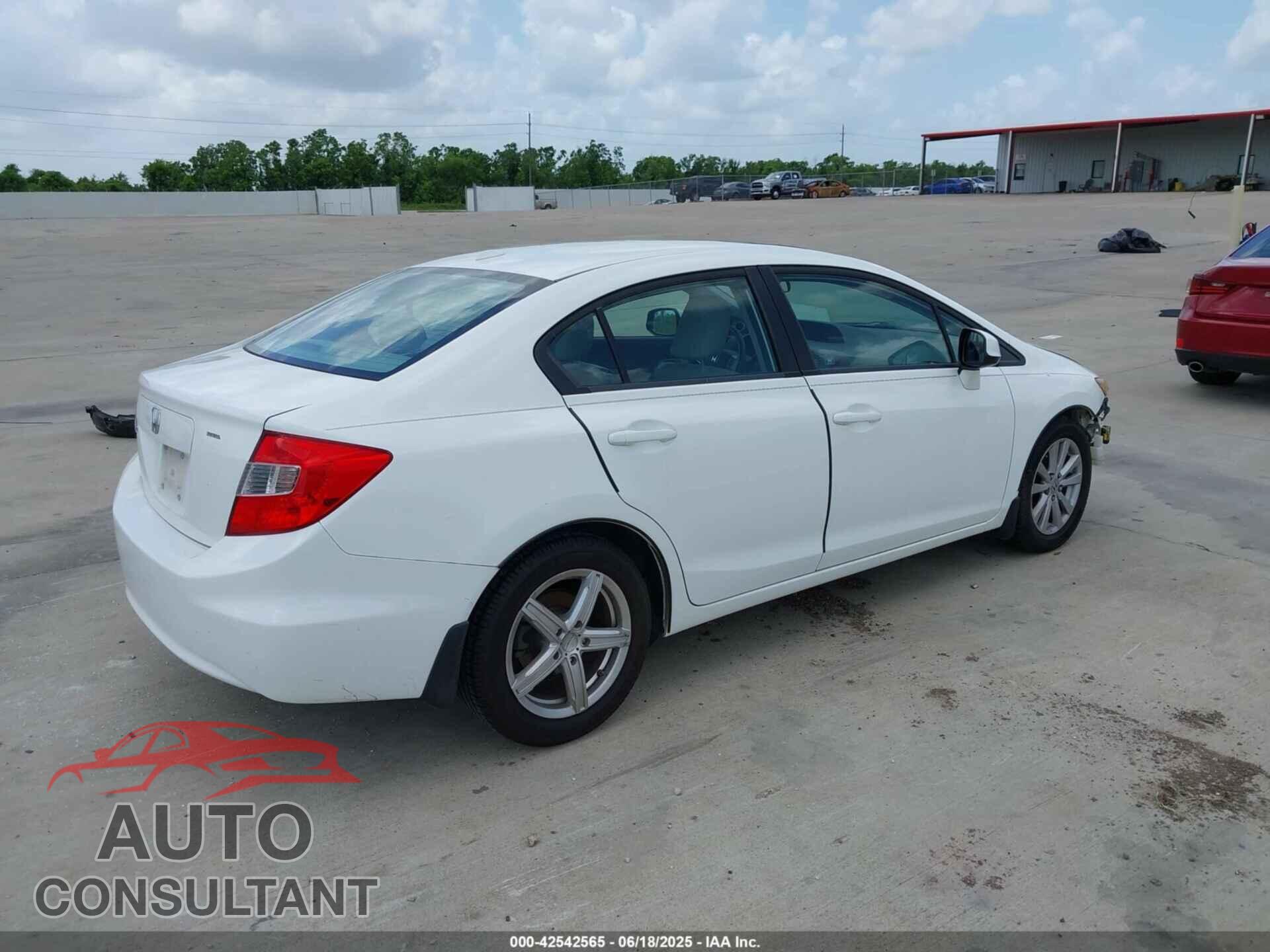 HONDA CIVIC 2012 - 19XFB2F90CE036269