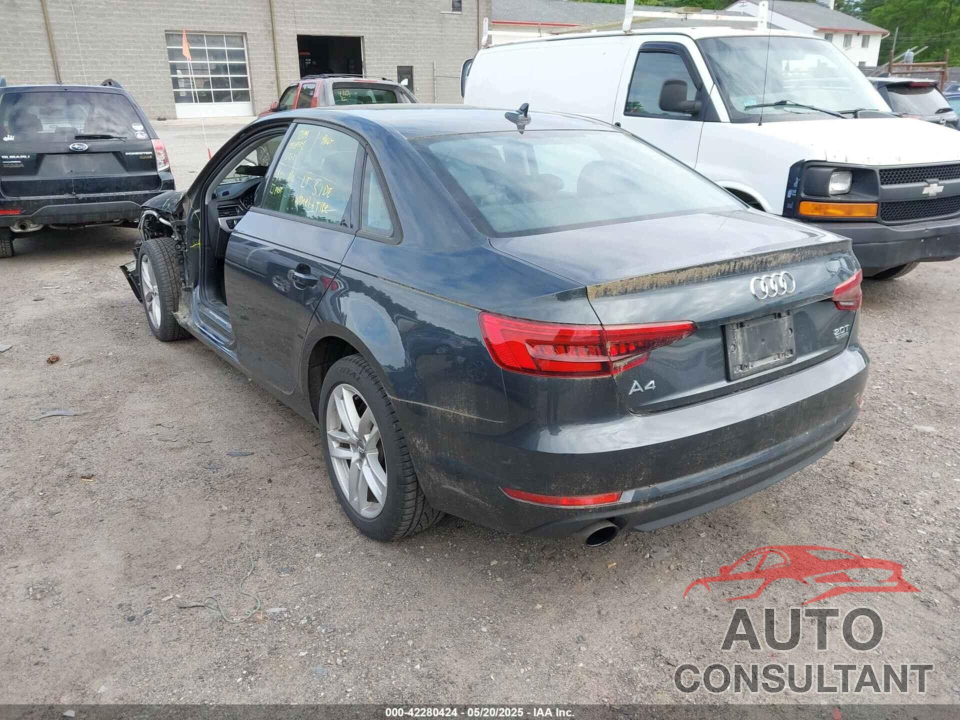 AUDI A4 2017 - WAUANAF44HN039210