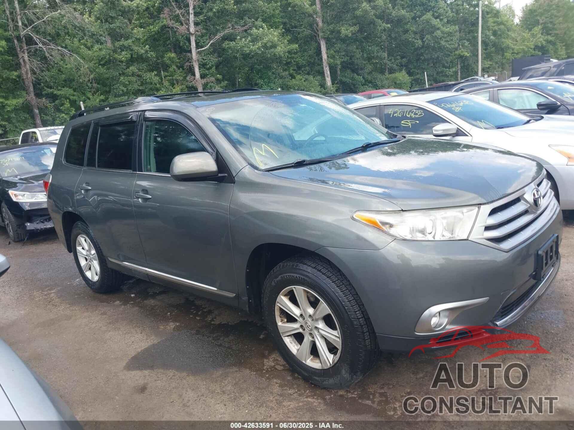 TOYOTA HIGHLANDER 2013 - 5TDBK3EH3DS180662