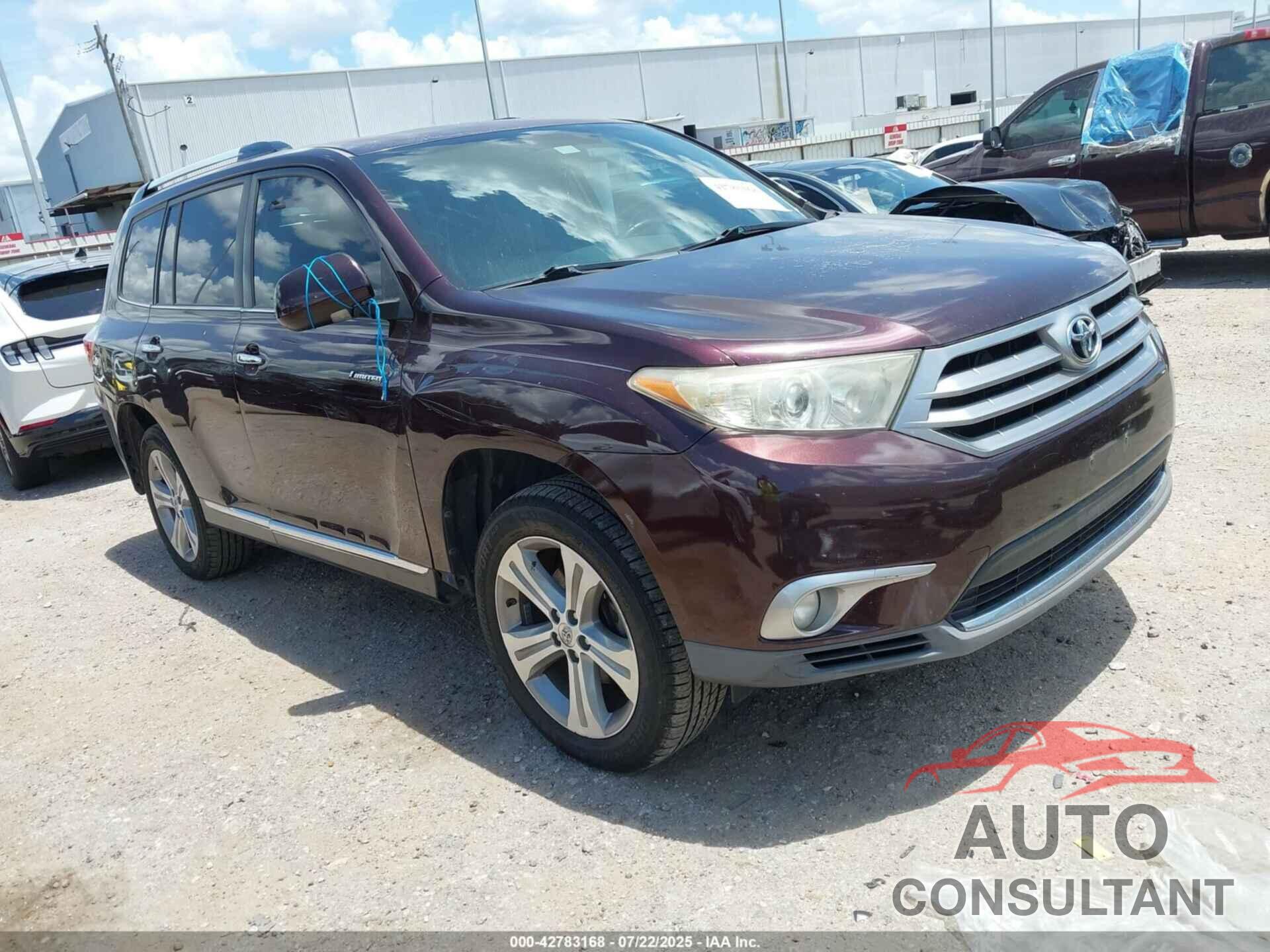 TOYOTA HIGHLANDER 2013 - 5TDYK3EH3DS130550