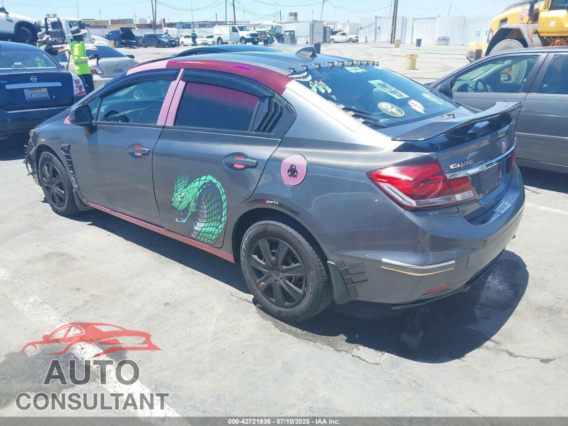 HONDA CIVIC 2013 - 19XFB2F57DE200549