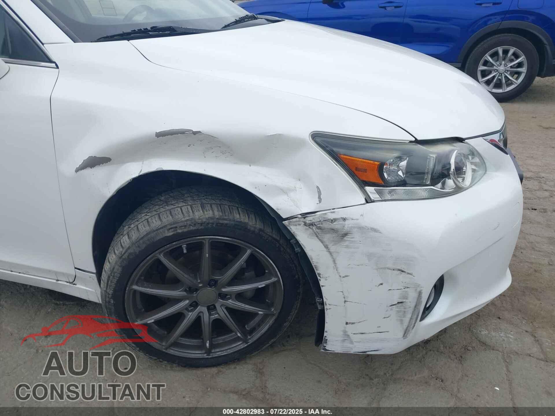 LEXUS CT 200H 2011 - JTHKD5BH2B2041037
