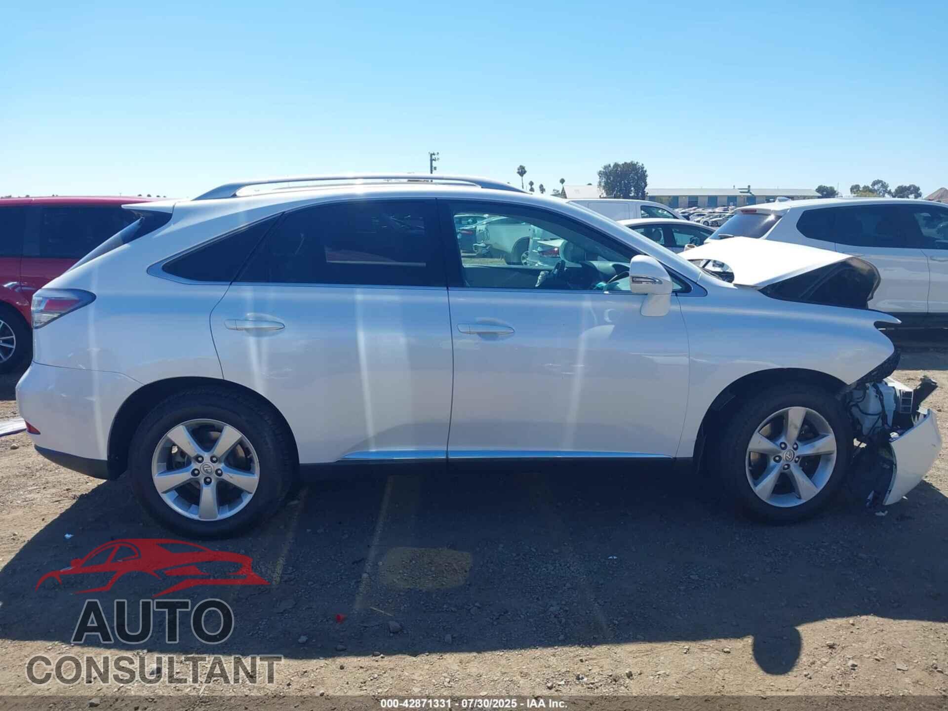 LEXUS RX 350 2012 - 2T2BK1BA0CC141462