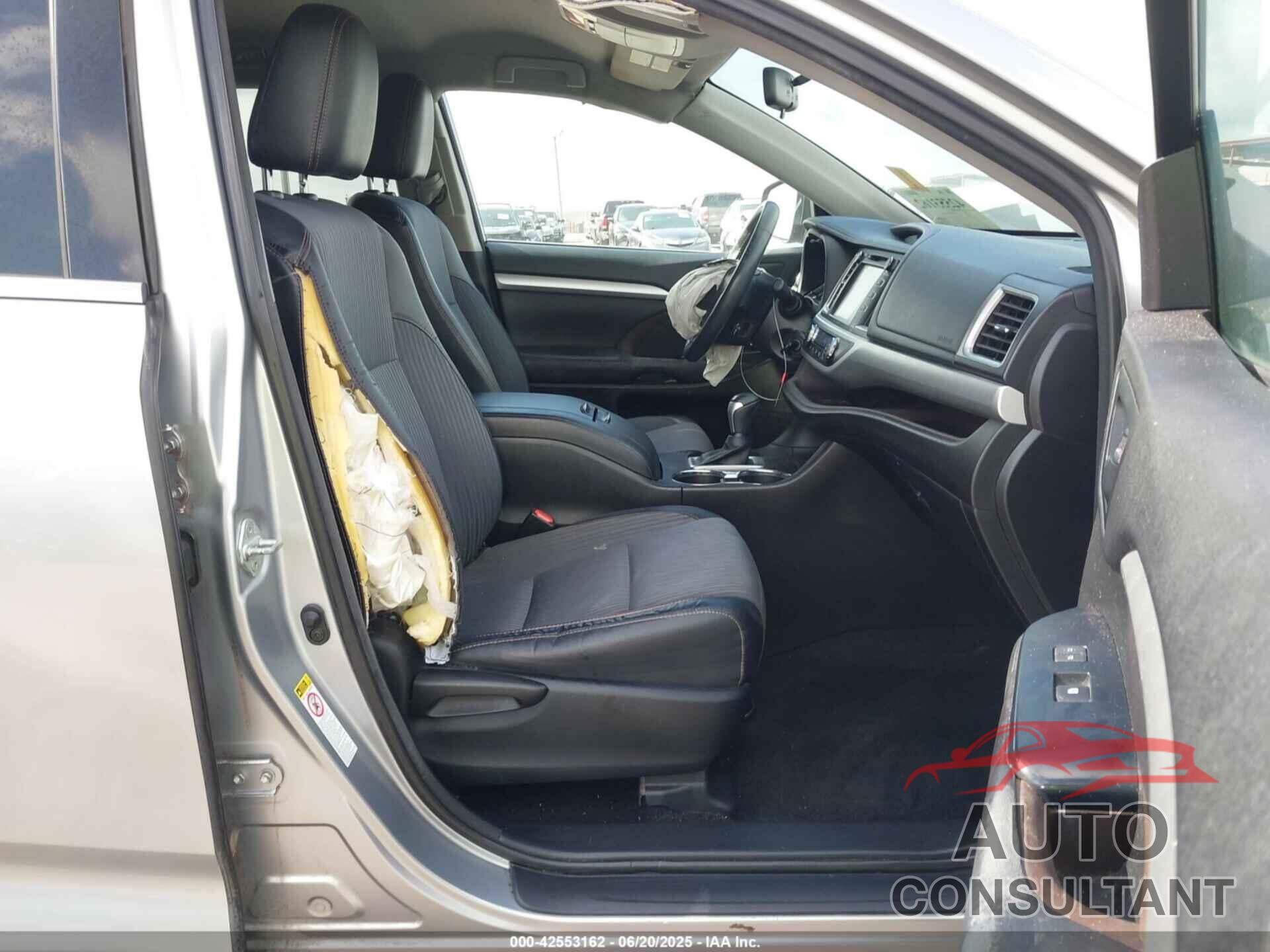 TOYOTA HIGHLANDER 2016 - 5TDZKRFH1GS169695