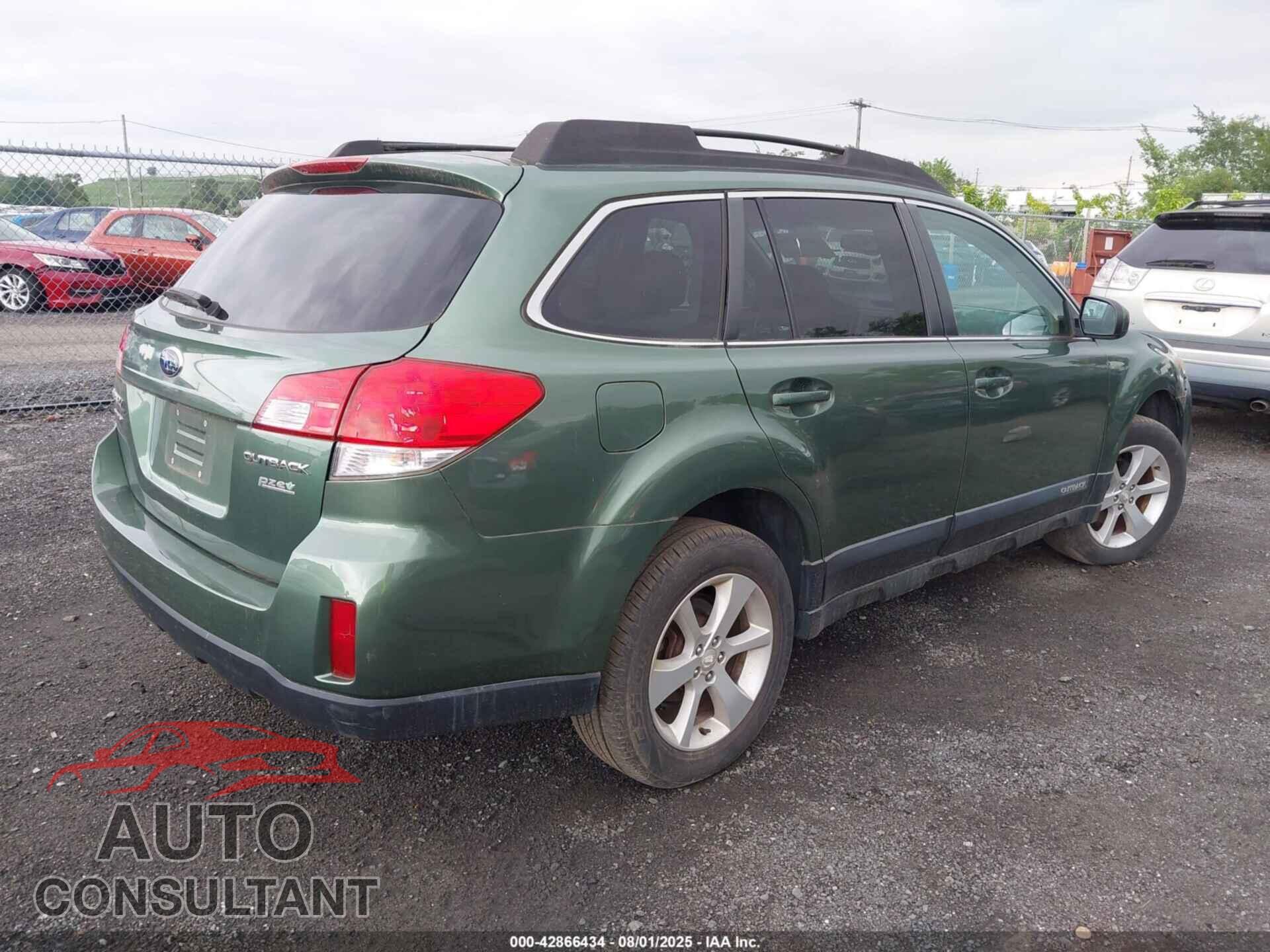 SUBARU OUTBACK 2013 - 4S4BRBCC5D3290820
