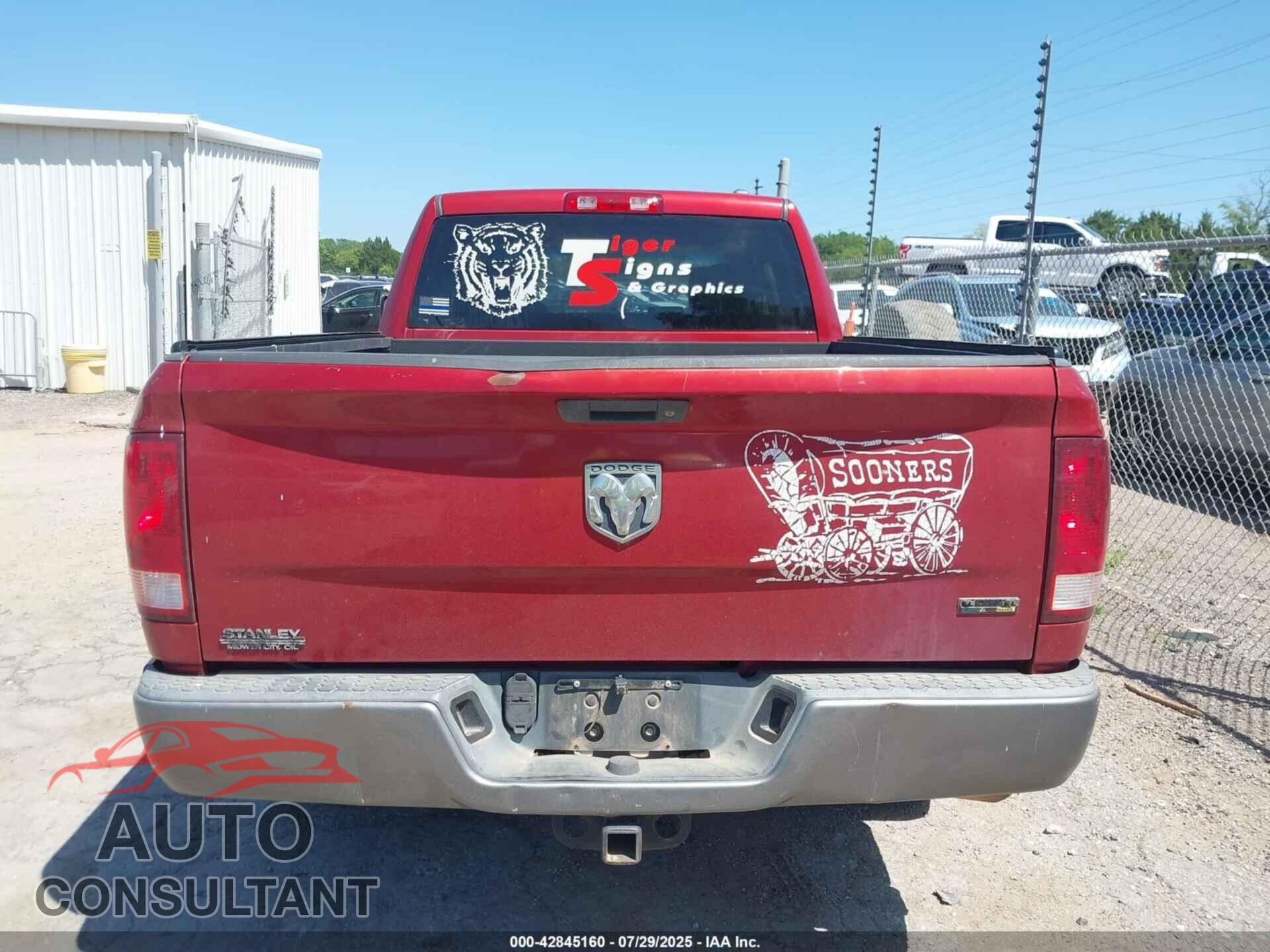 DODGE RAM 1500 2009 - 1D3HB18P39S746536