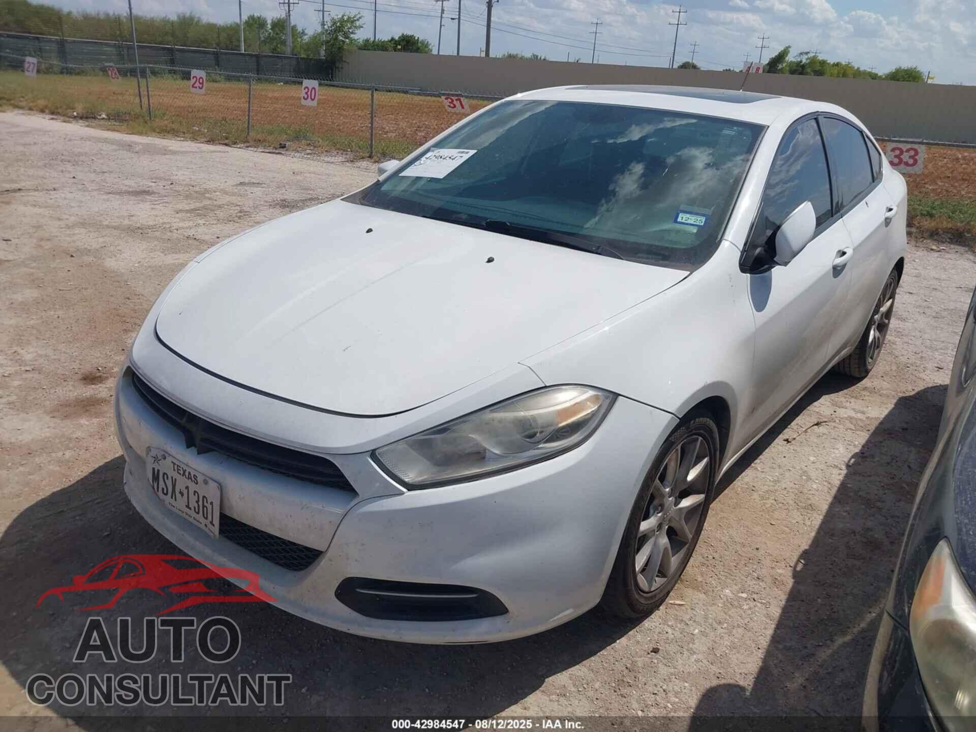DODGE DART 2013 - 1C3CDFBA7DD181997
