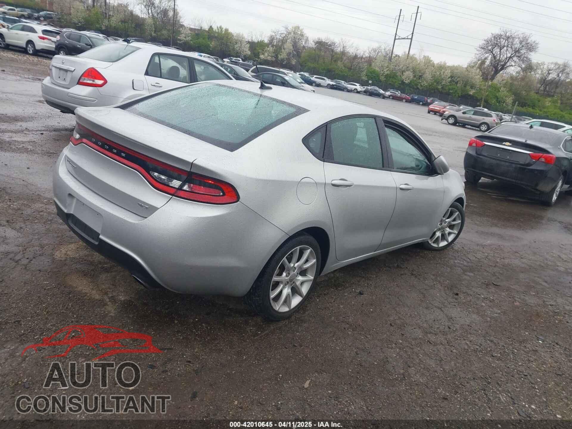 DODGE DART 2013 - 1C3CDFBA8DD301645