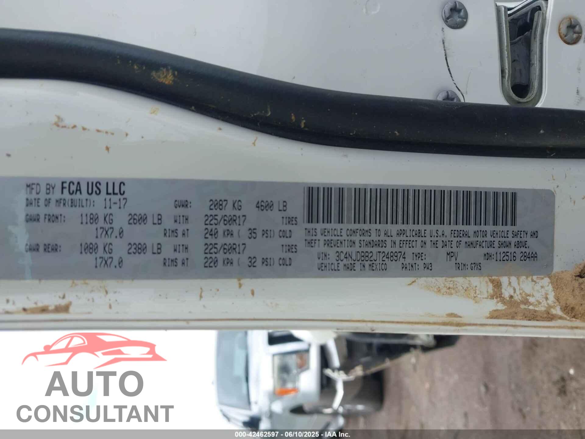 JEEP COMPASS 2018 - 3C4NJDBB2JT248974