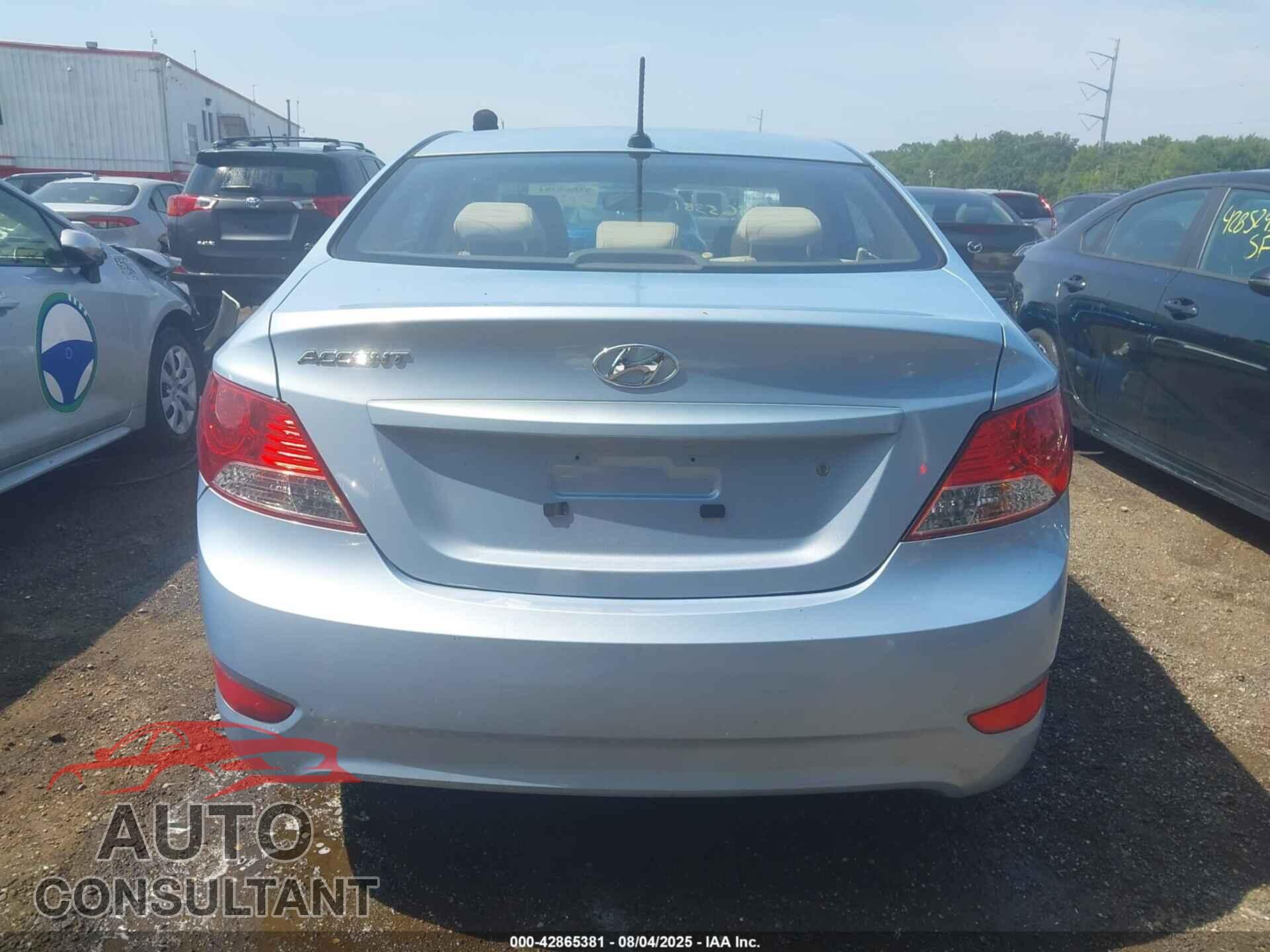 HYUNDAI ACCENT 2012 - KMHCU4AE5CU129475