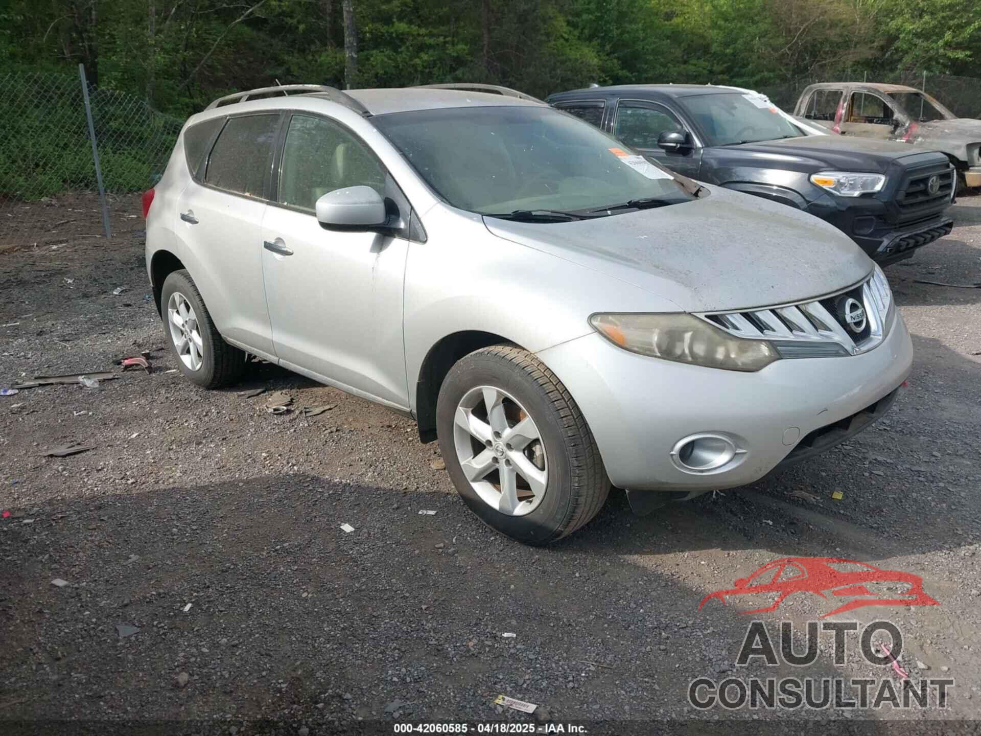 NISSAN MURANO 2009 - JN8AZ18W09W121313