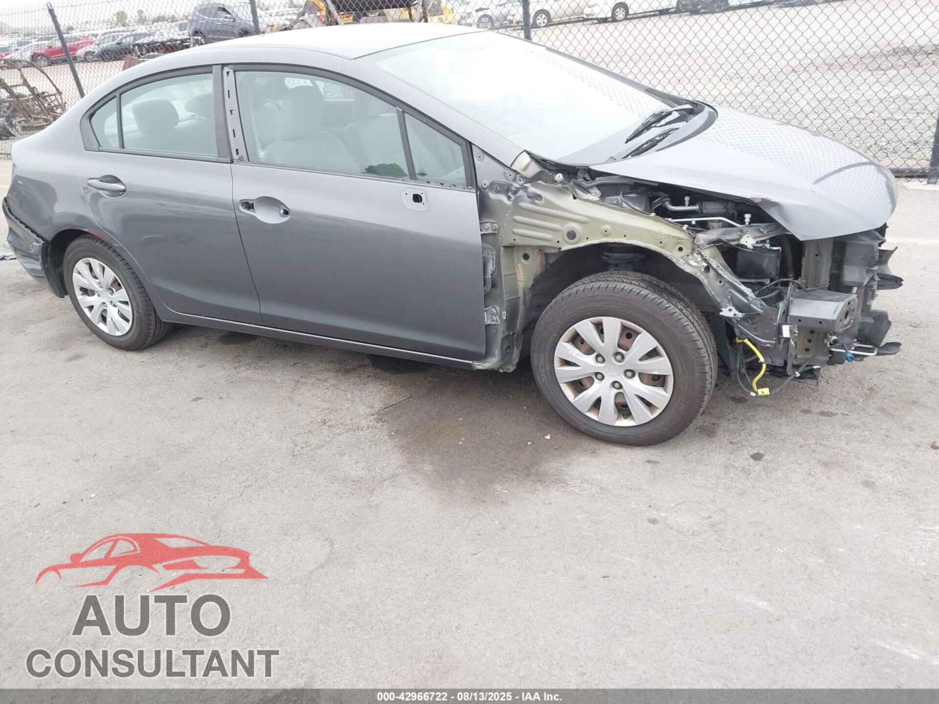 HONDA CIVIC 2012 - 2HGFB2F5XCH609018