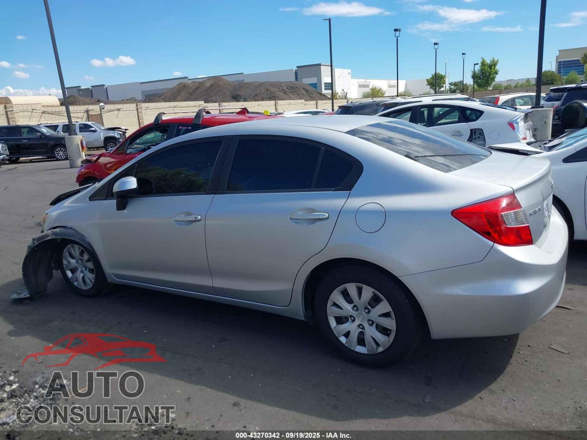 HONDA CIVIC 2012 - 19XFB2F54CE354070