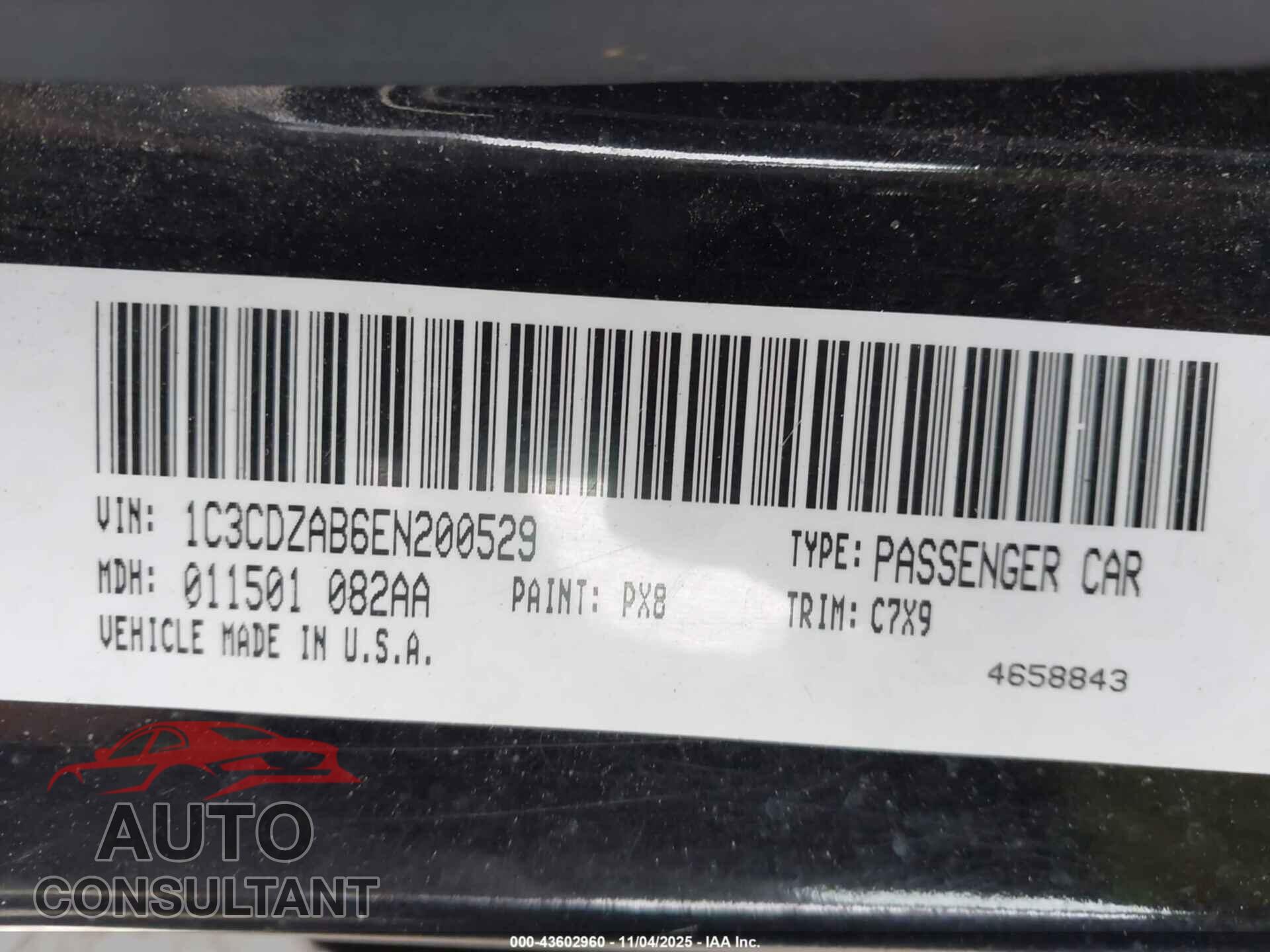 DODGE AVENGER 2014 - 1C3CDZAB6EN200529