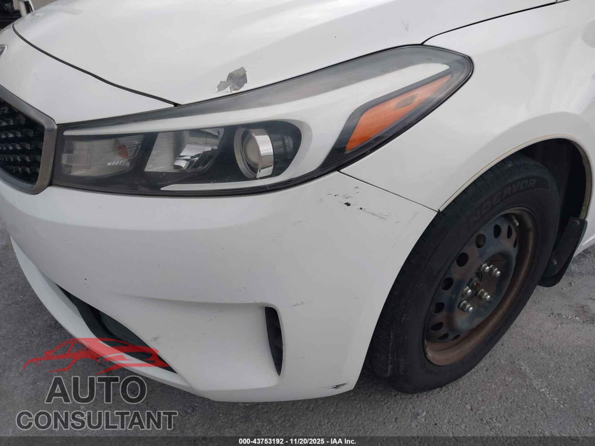 KIA FORTE 2017 - 3KPFK4A76HE104325