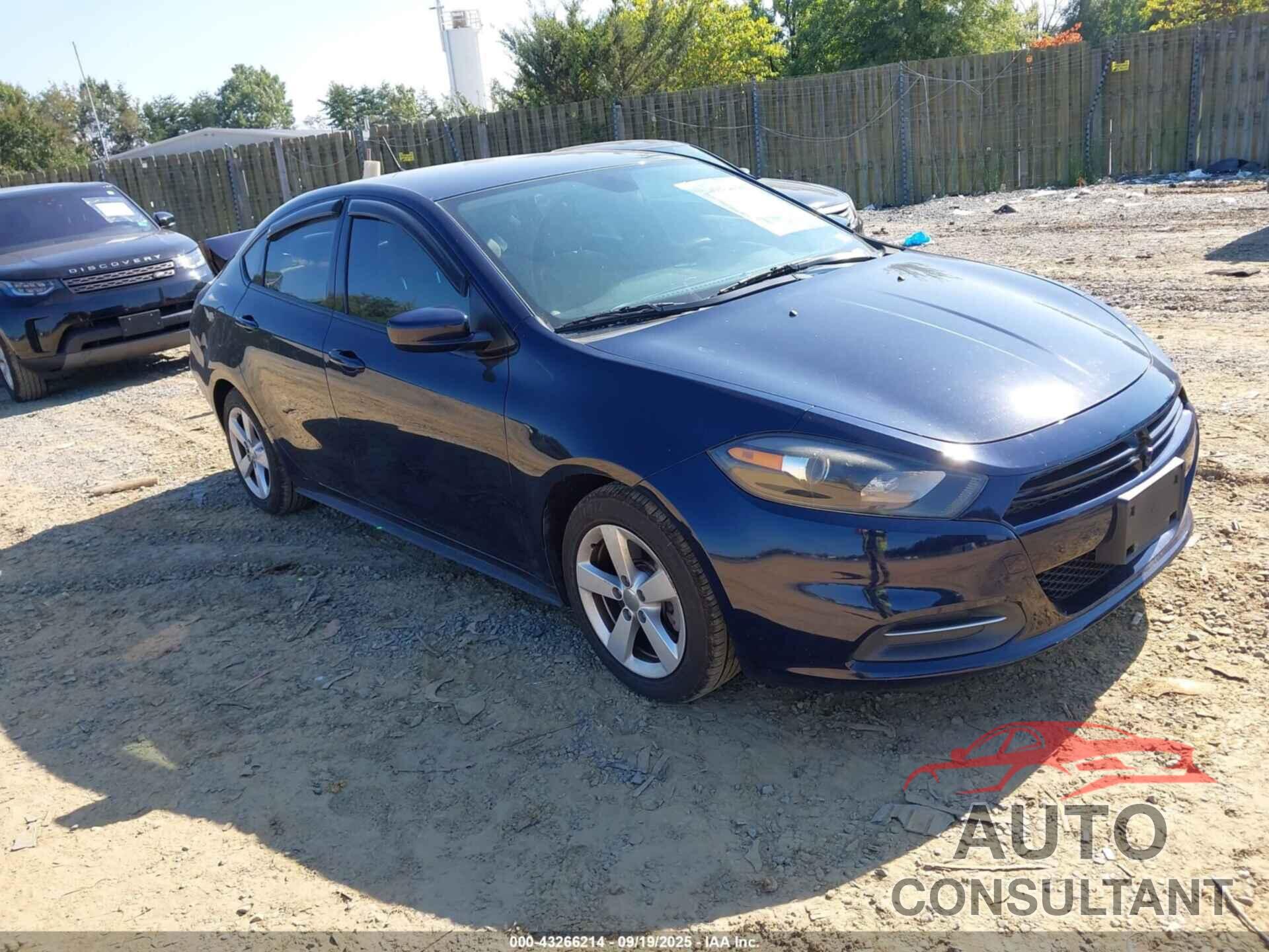 DODGE DART 2015 - 1C3CDFBBXFD180953