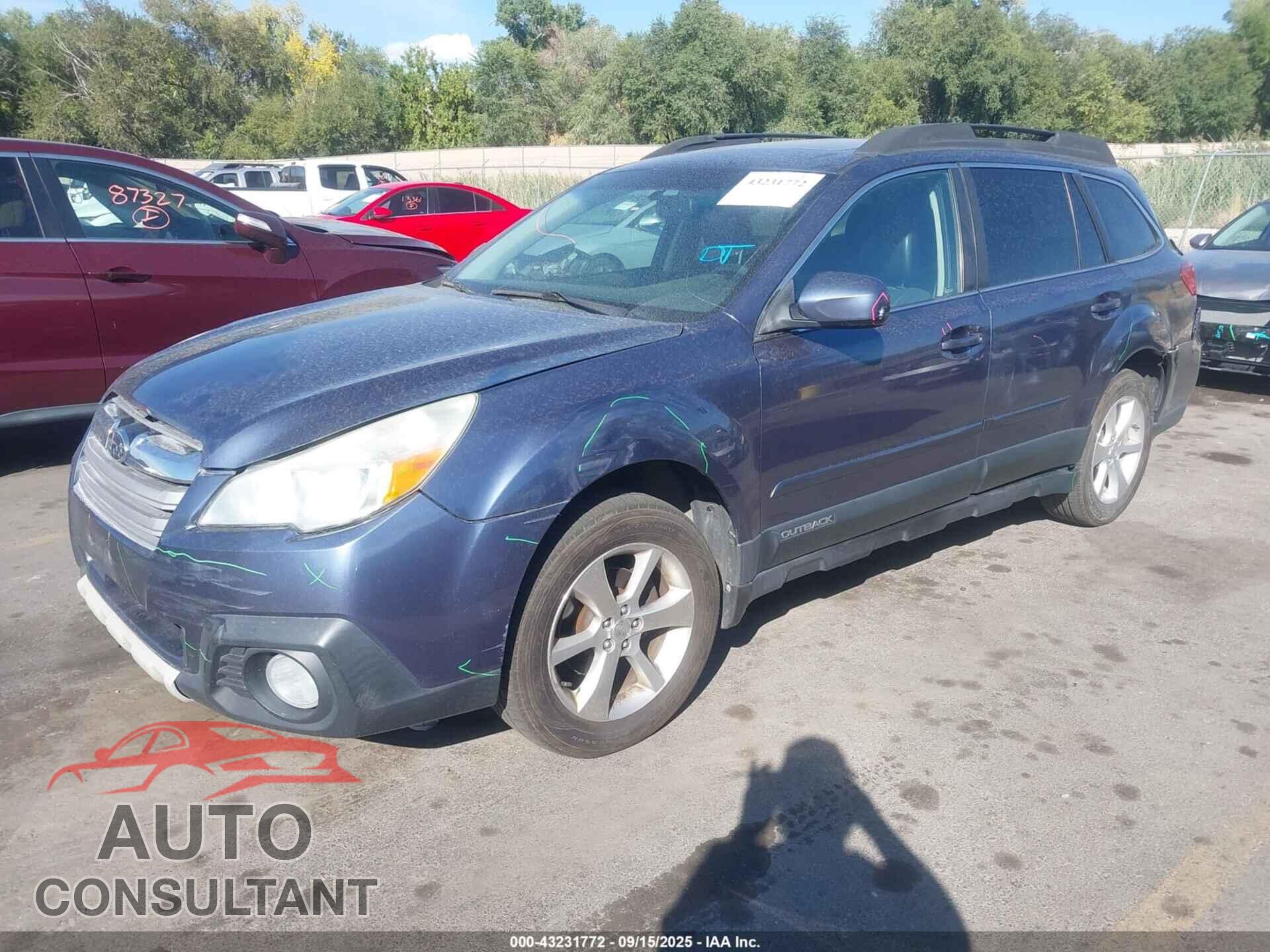 SUBARU OUTBACK 2014 - 4S4BRBLC2E3324083