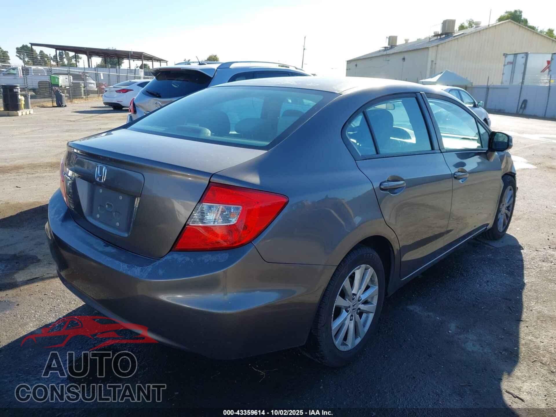 HONDA CIVIC 2012 - 19XFB2F82CE332059