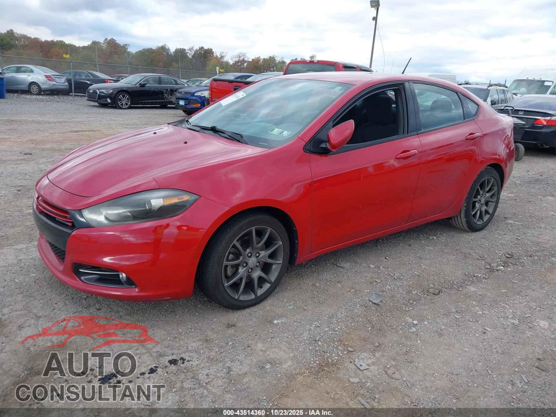 DODGE DART 2013 - 1C3CDFBA0DD204245
