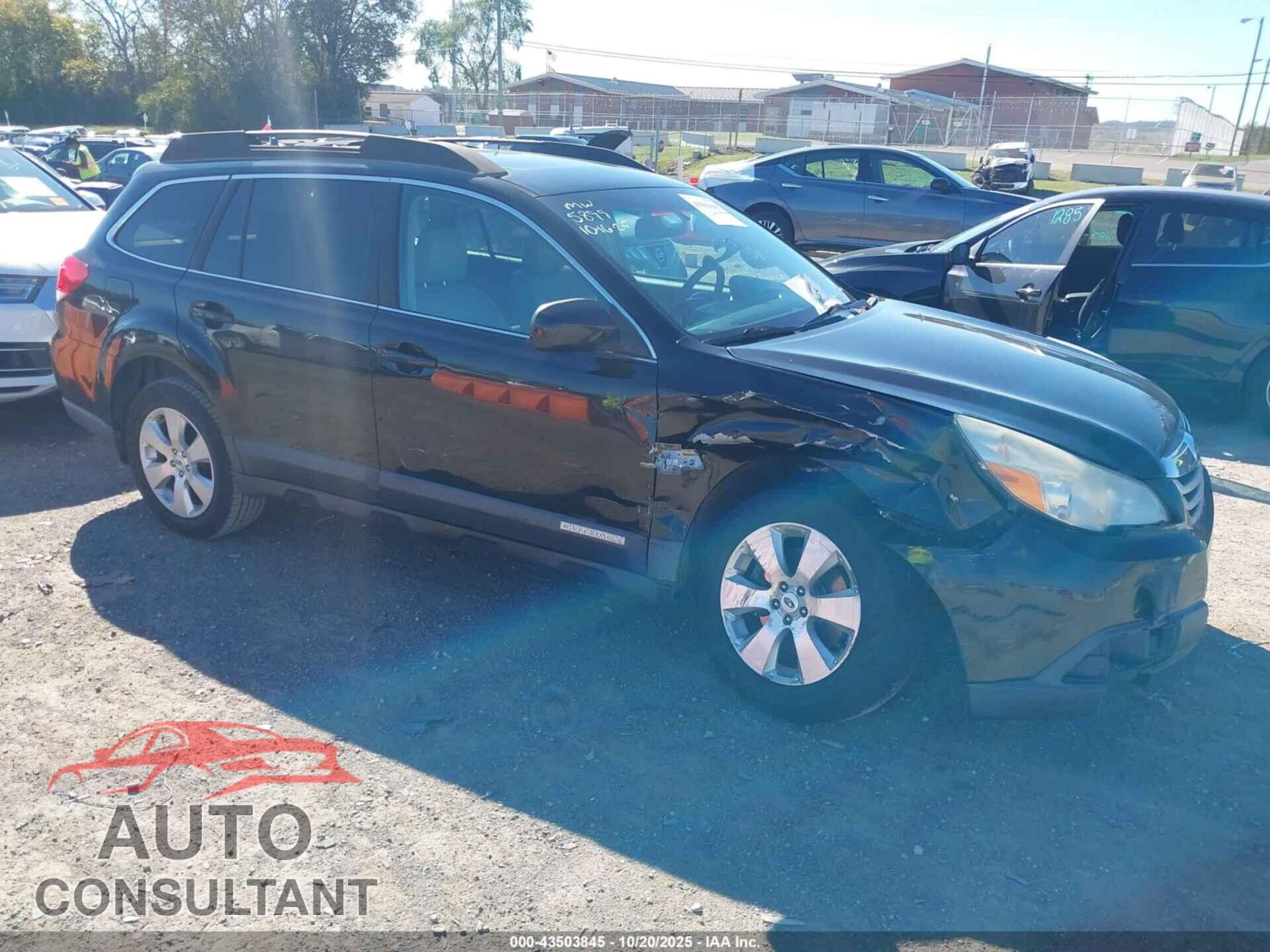 SUBARU OUTBACK 2012 - 4S4BRDKC2C2205899