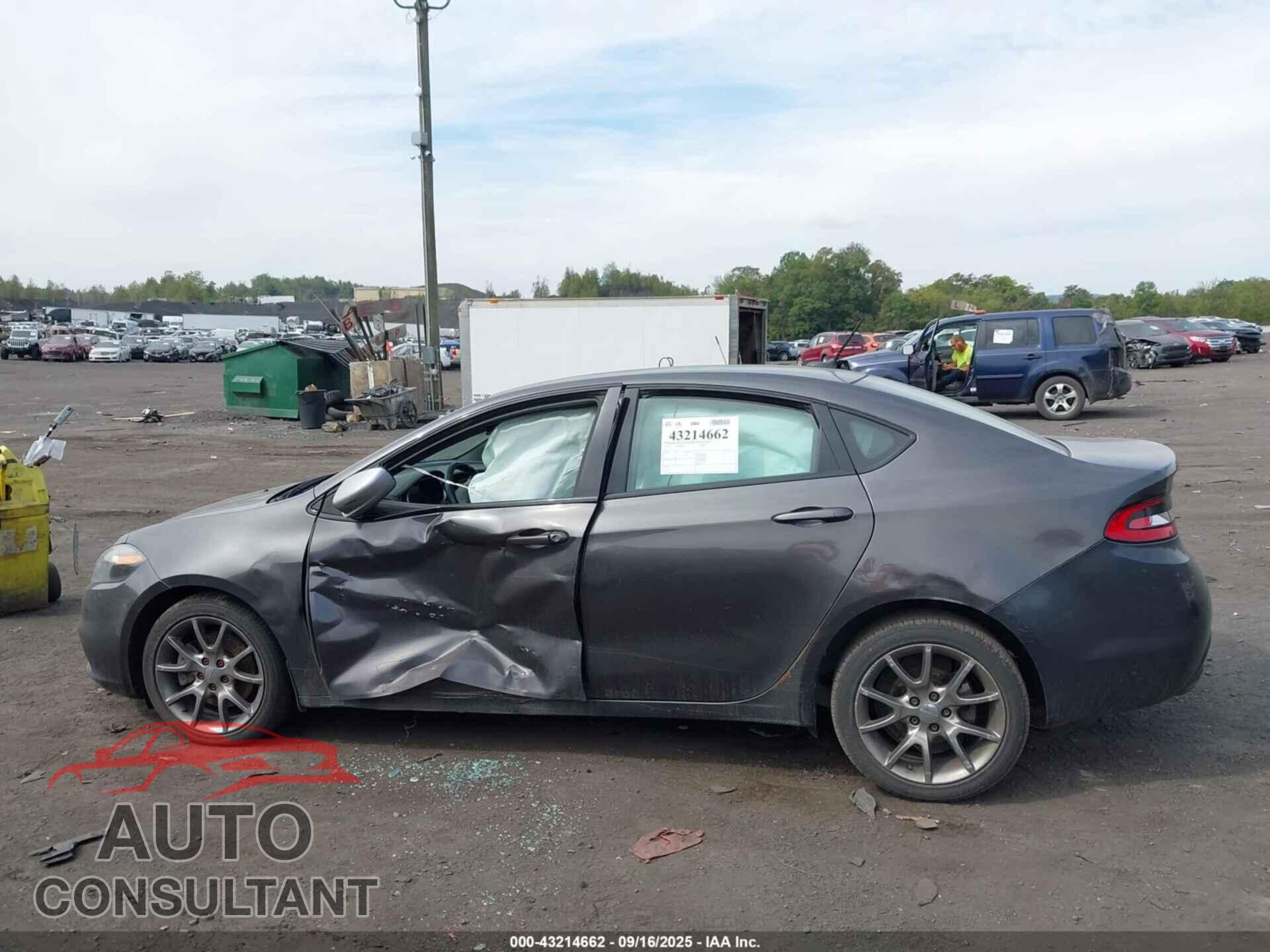 DODGE DART 2015 - 1C3CDFBB5FD120370