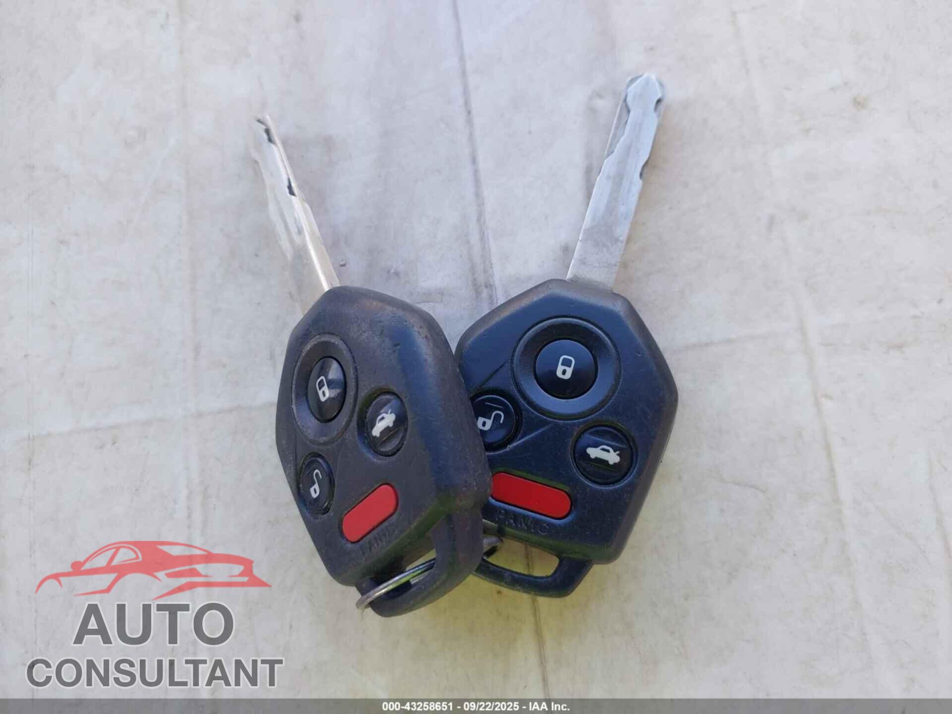 SUBARU OUTBACK 2012 - 4S4BRBCC3C3246152