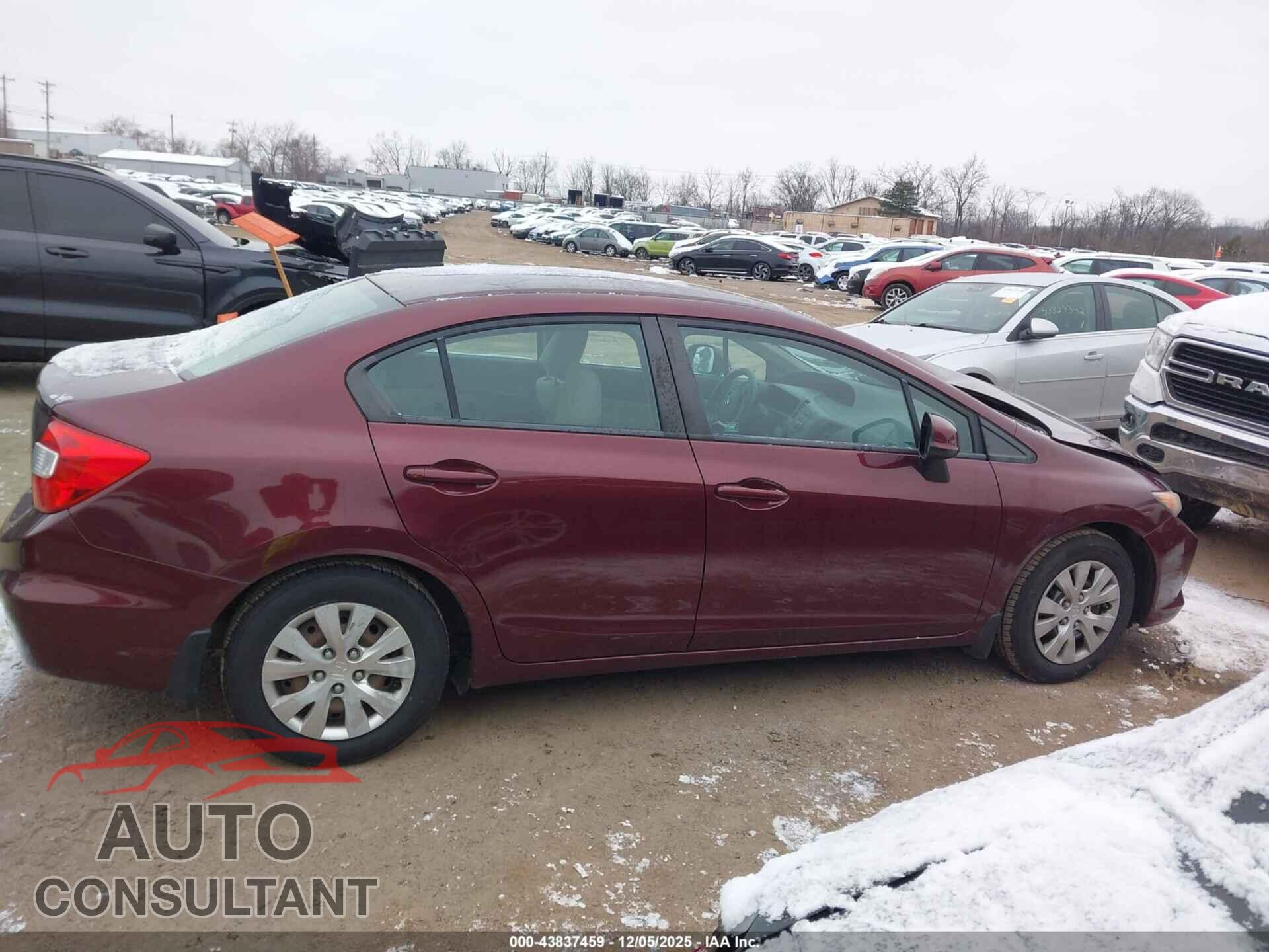 HONDA CIVIC 2012 - 19XFB2F56CE051694