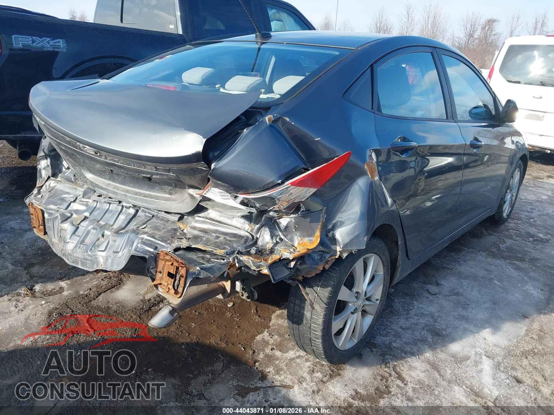 HYUNDAI ACCENT 2012 - KMHCU4AE6CU211554