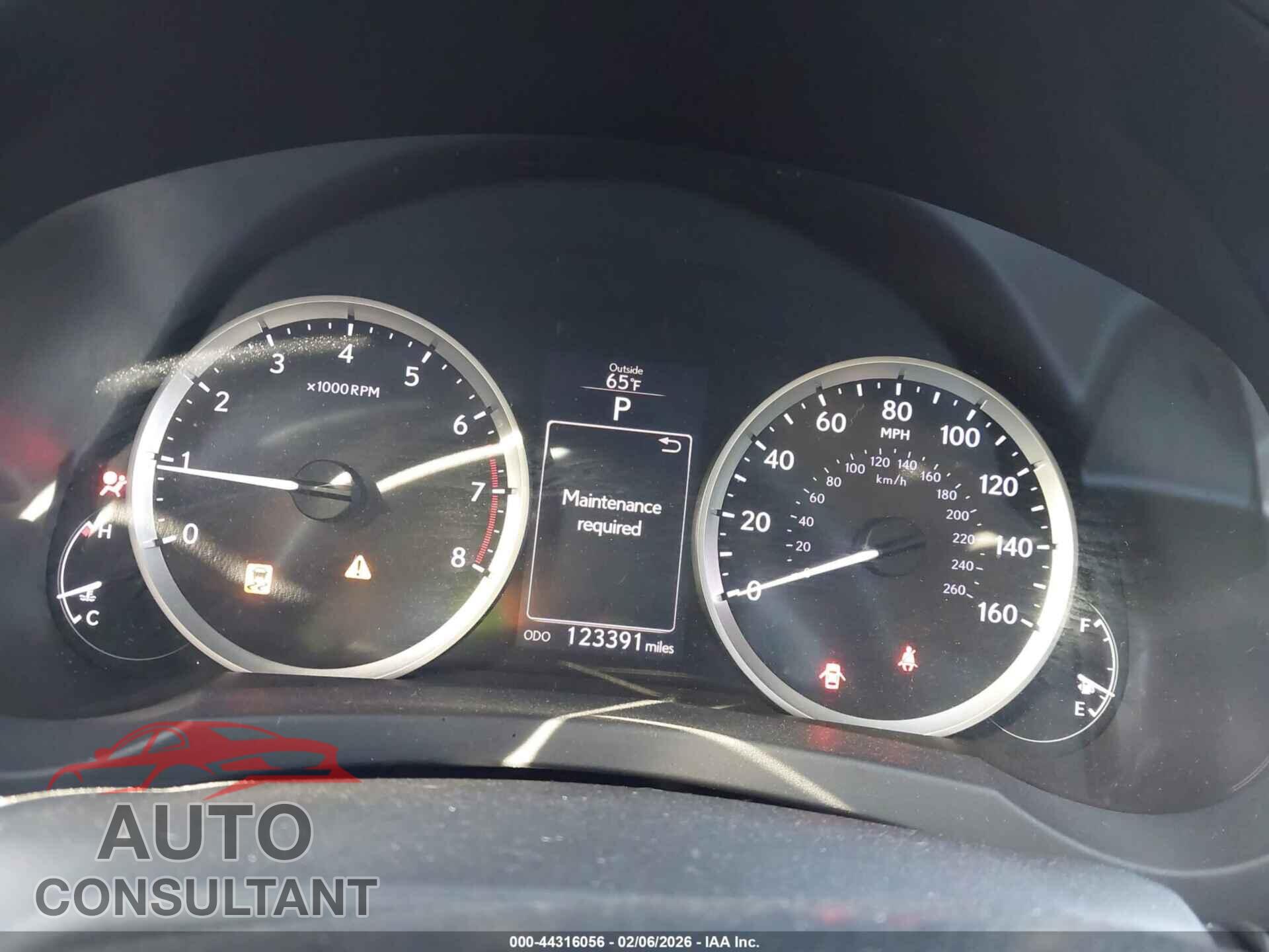 LEXUS IS 250 2015 - JTHBF1D23F5070014