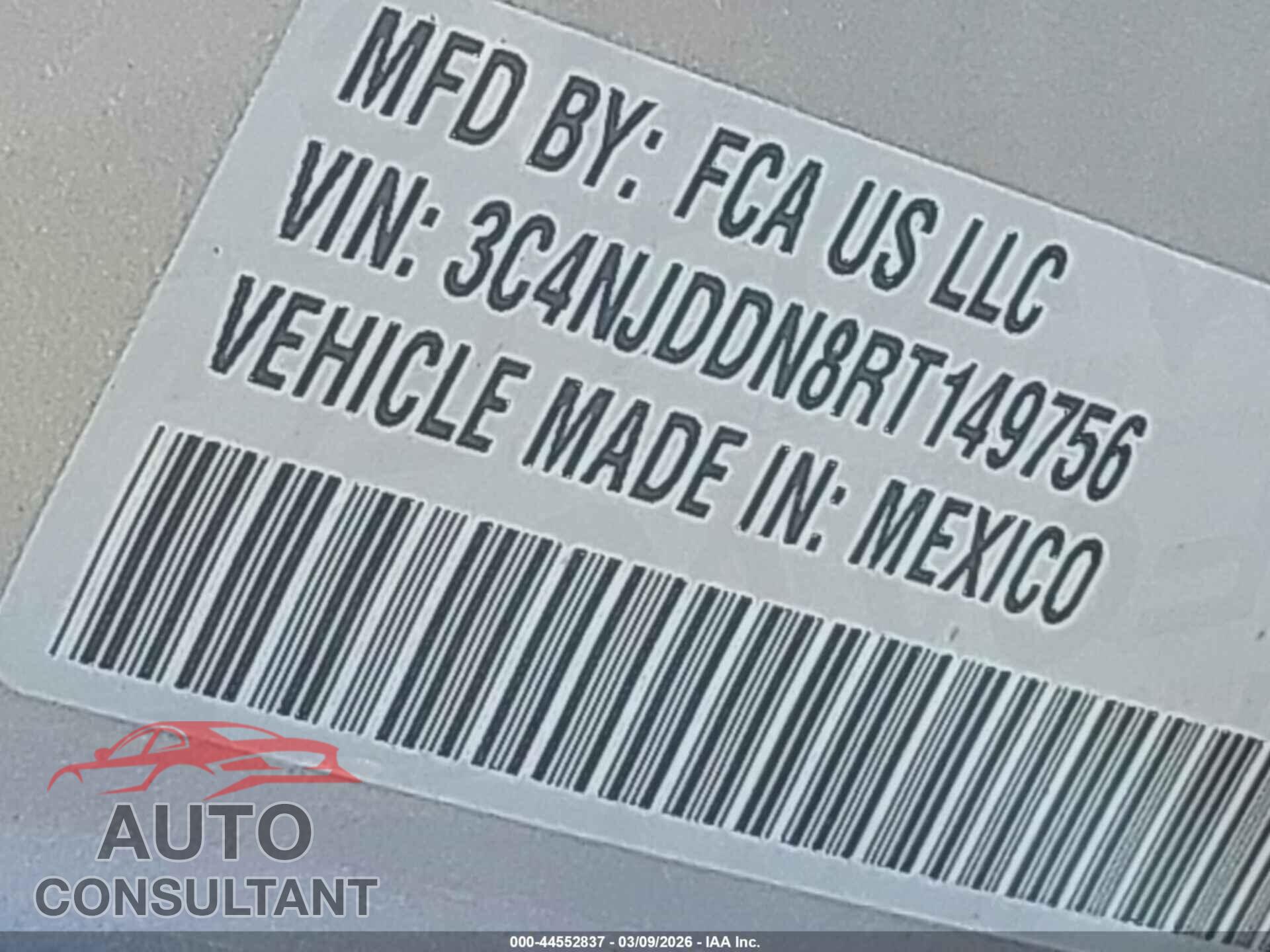 JEEP COMPASS 2024 - 3C4NJDDN8RT149756