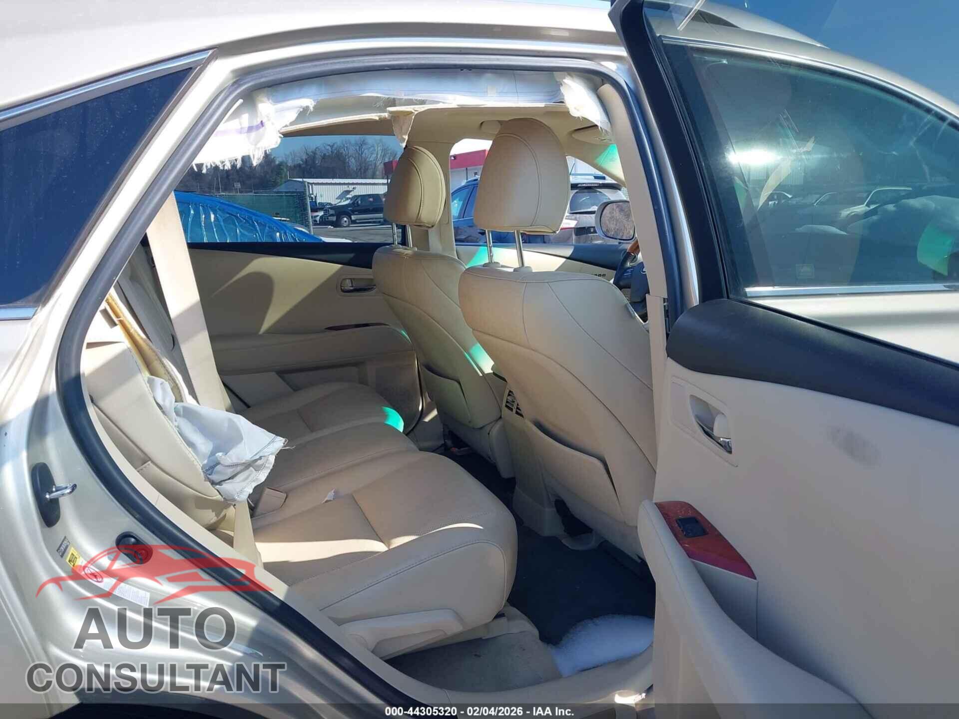 LEXUS RX 350 2011 - 2T2BK1BA7BC094347