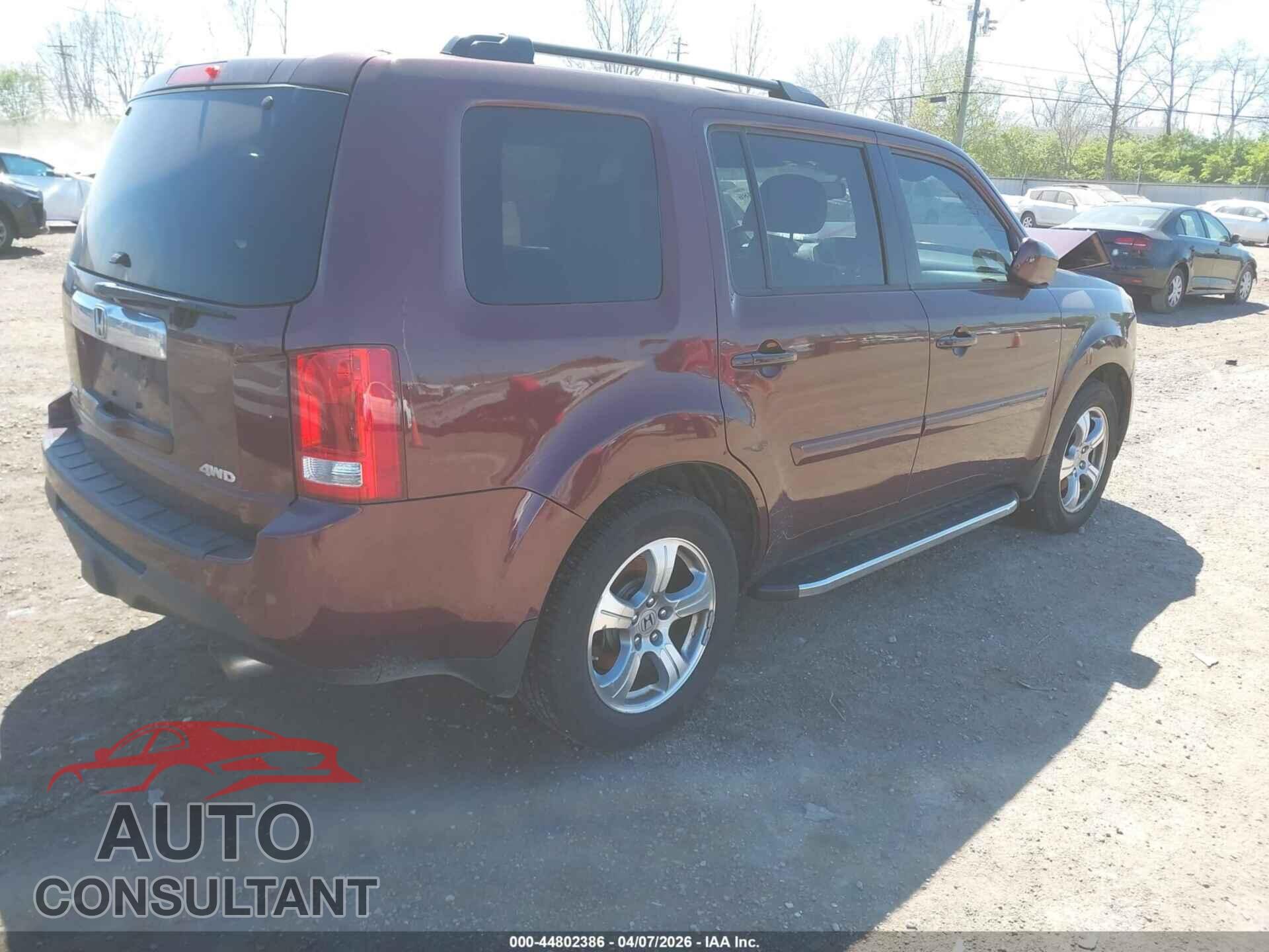 HONDA PILOT 2014 - 5FNYF4H7XEB005936