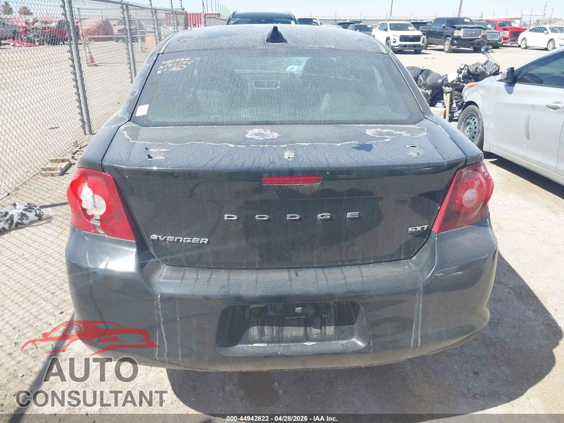 DODGE AVENGER 2013 - 1C3CDZCB4DN611388