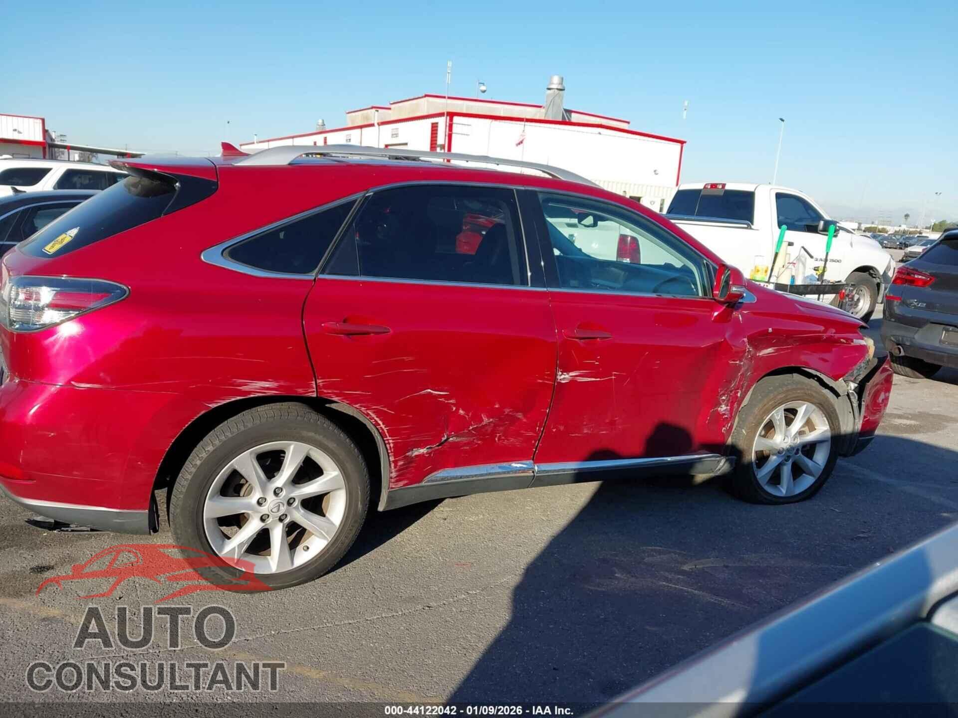 LEXUS RX 350 2011 - 2T2BK1BA2BC090576
