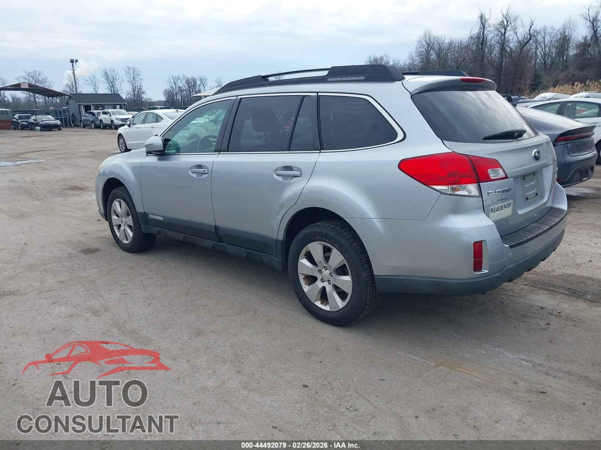 SUBARU OUTBACK 2012 - 4S4BRBCC2C3290675