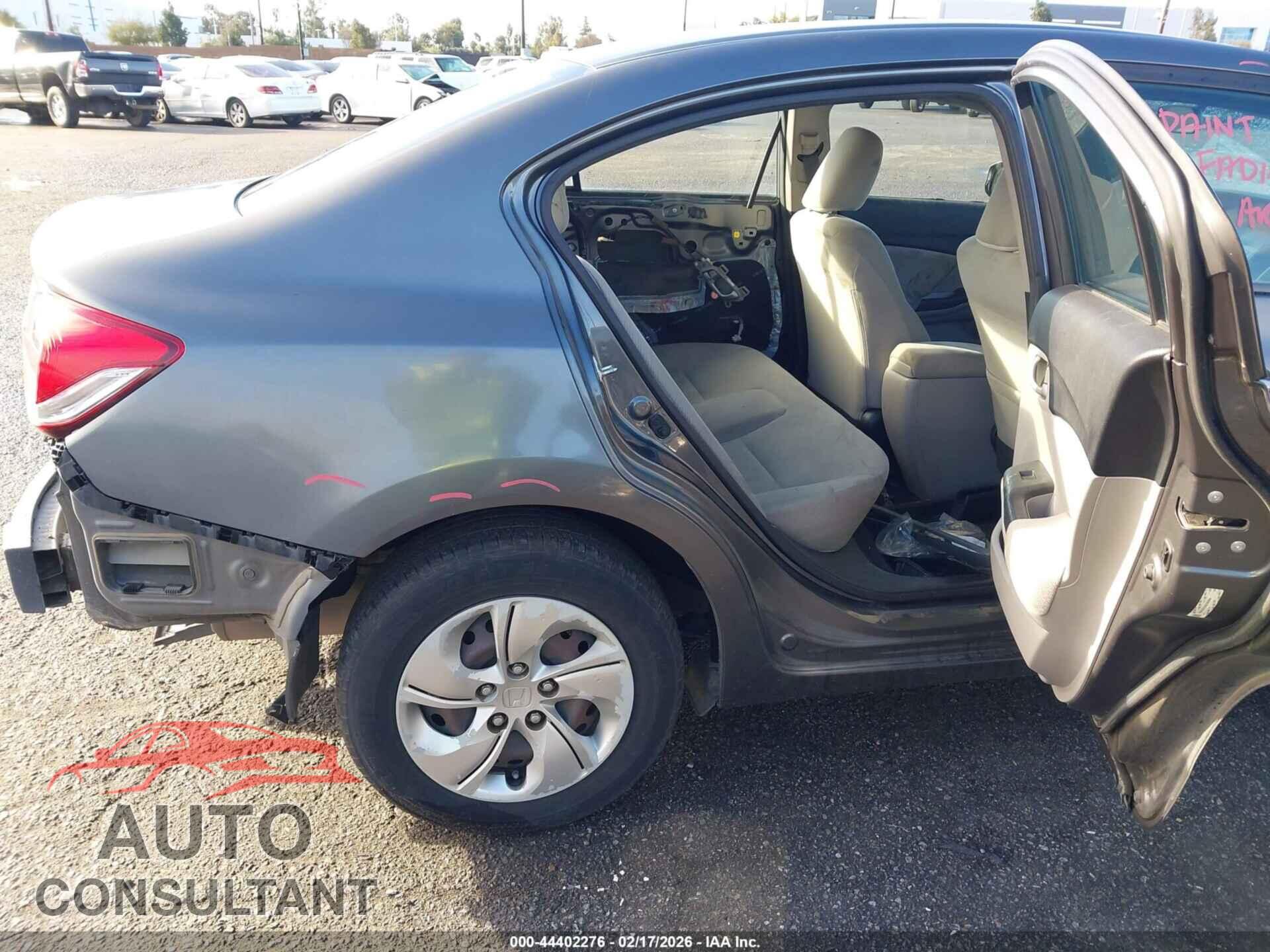 HONDA CIVIC 2013 - 19XFB2F53DE292064