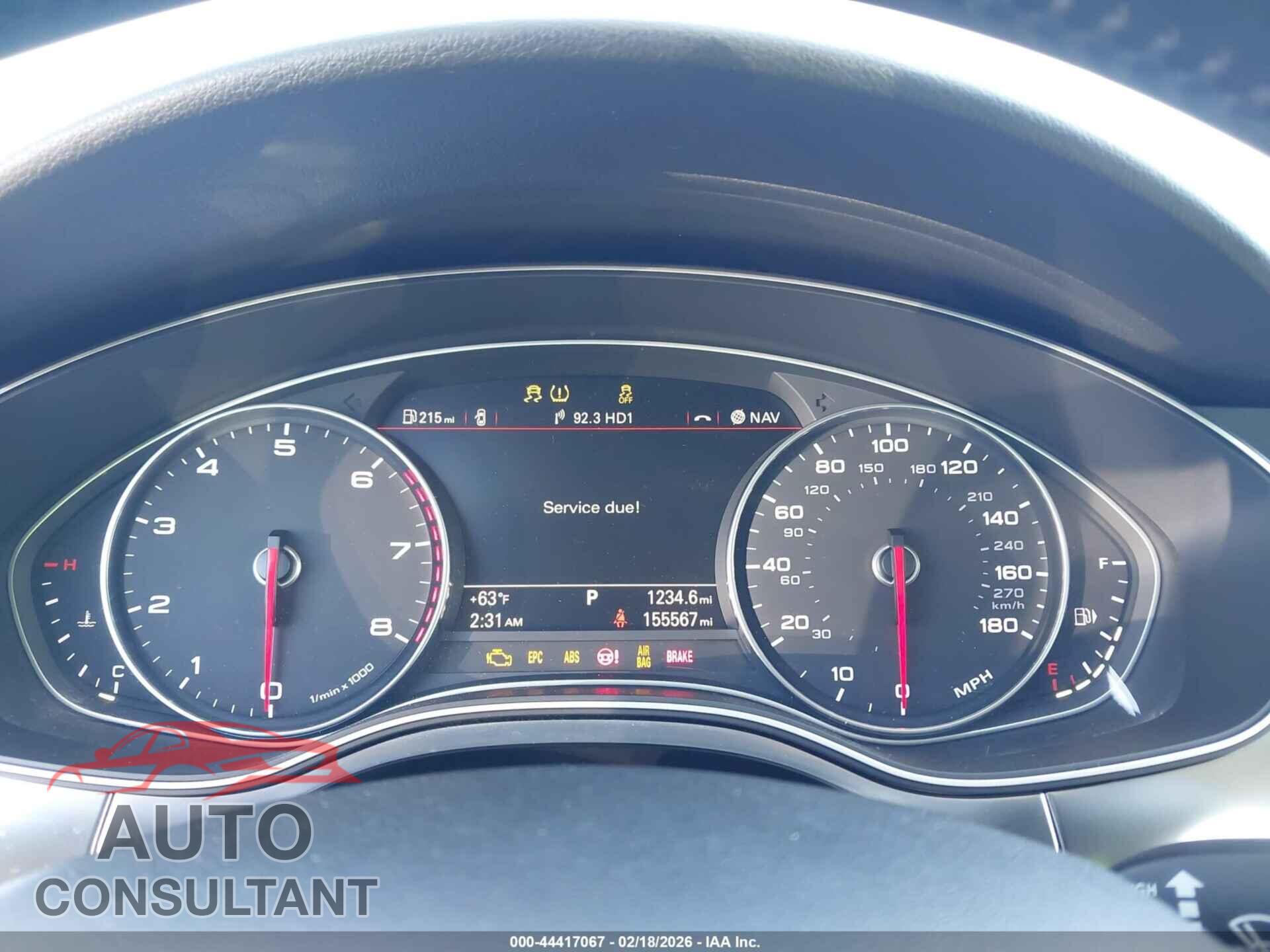 AUDI A6 2013 - WAUDFAFC9DN096384