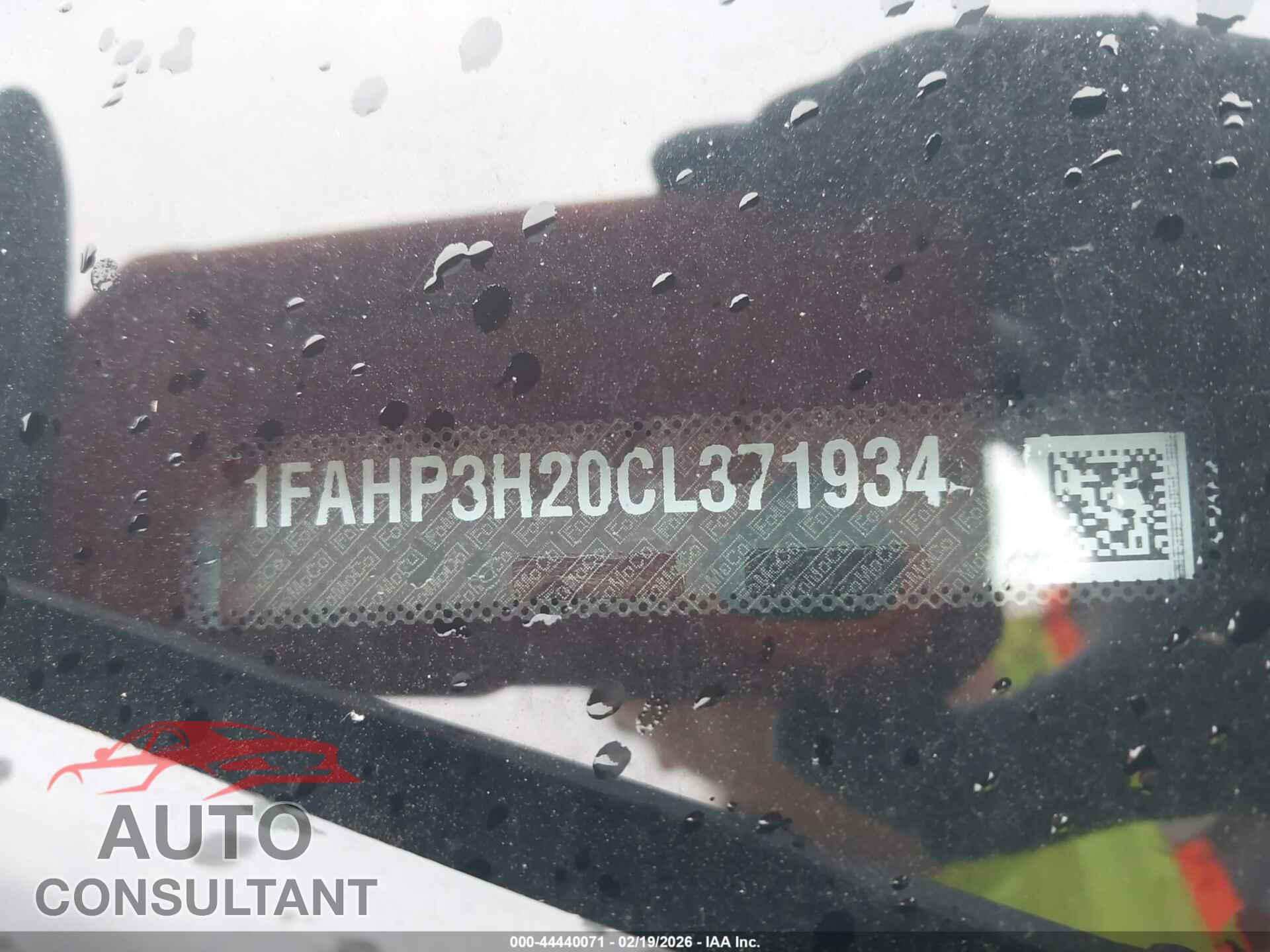FORD FOCUS 2012 - 1FAHP3H20CL371934
