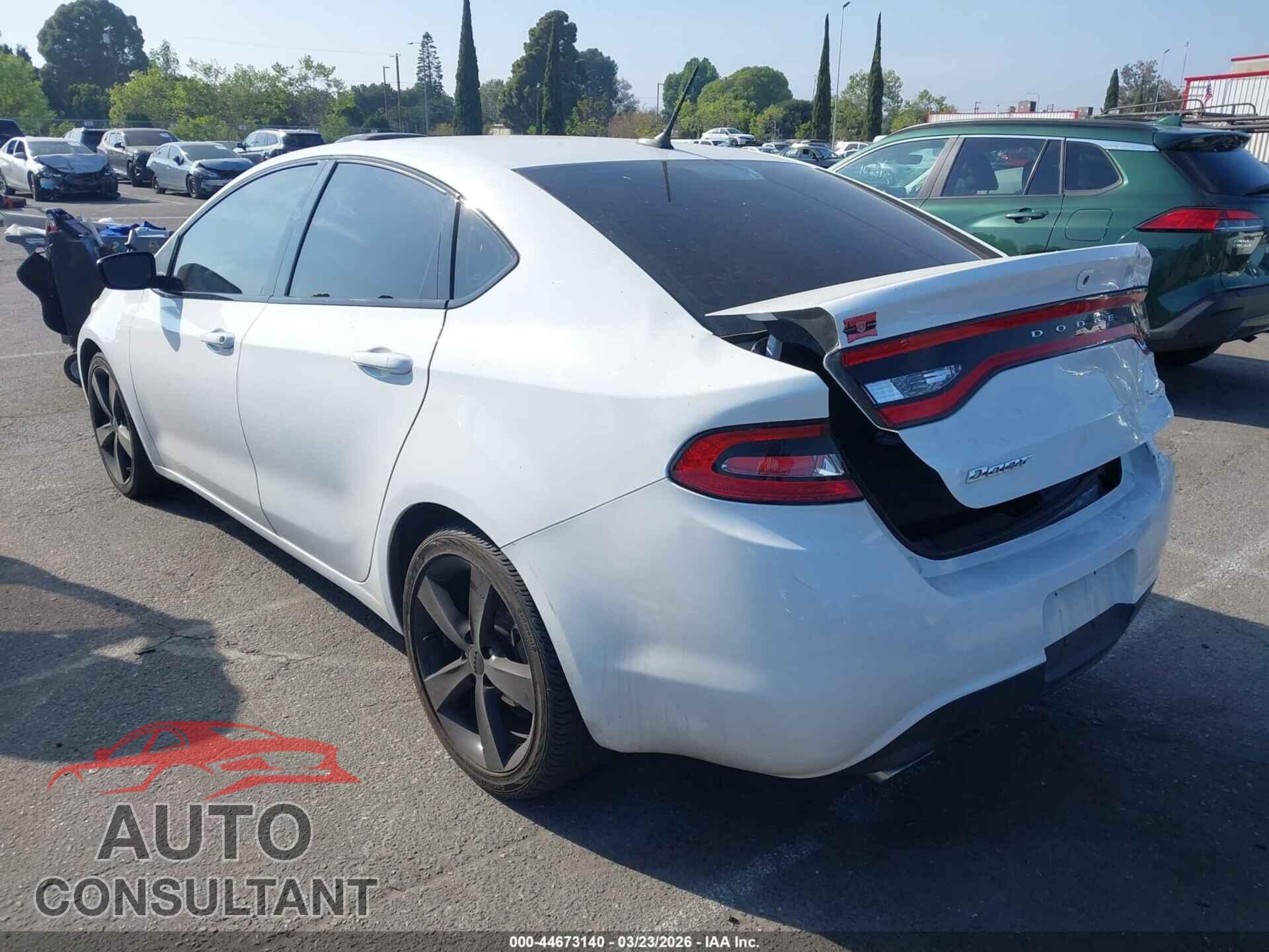 DODGE DART 2015 - 1C3CDFBB4FD434219