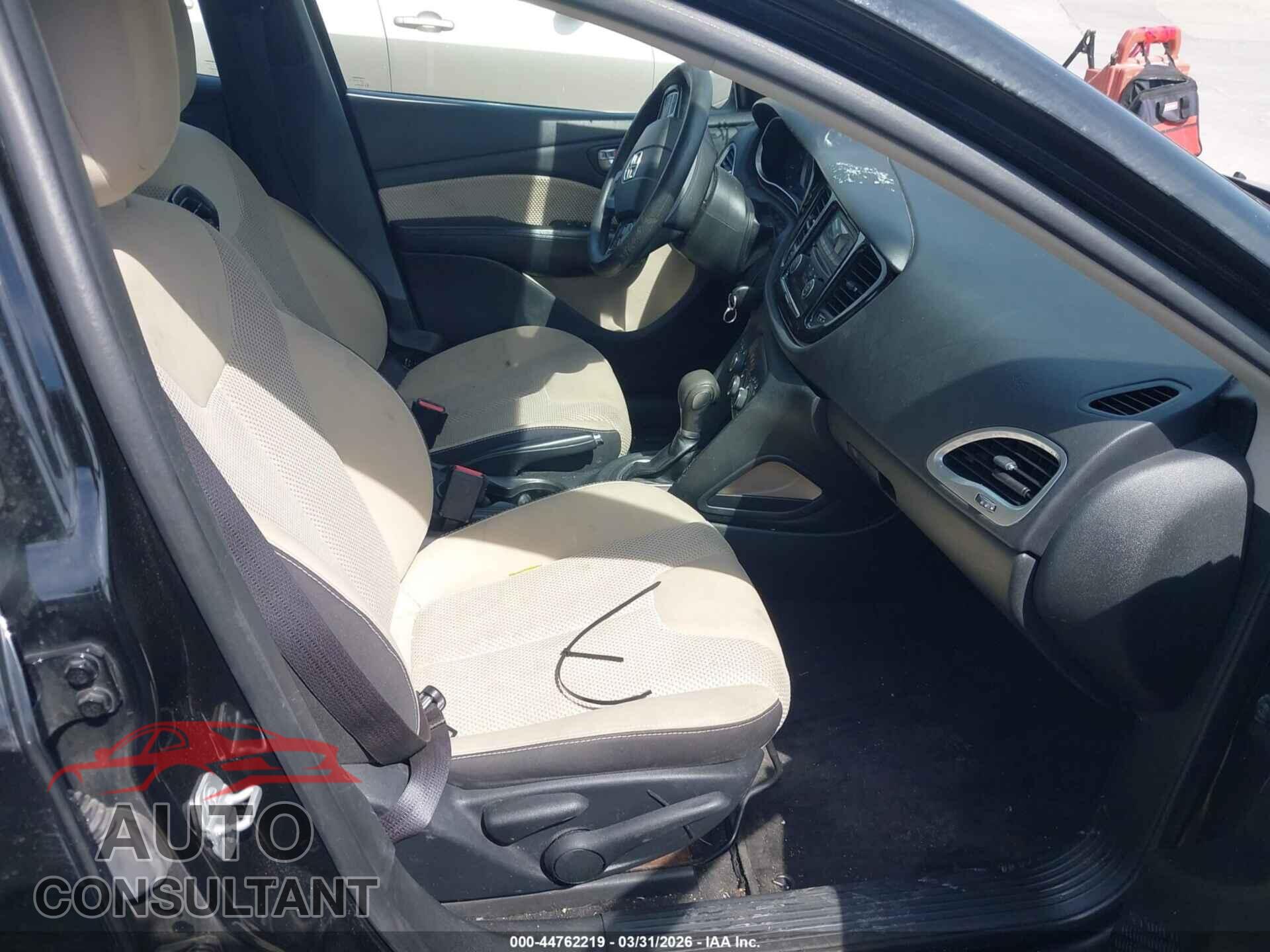 DODGE DART 2015 - 1C3CDFBB9FD221296