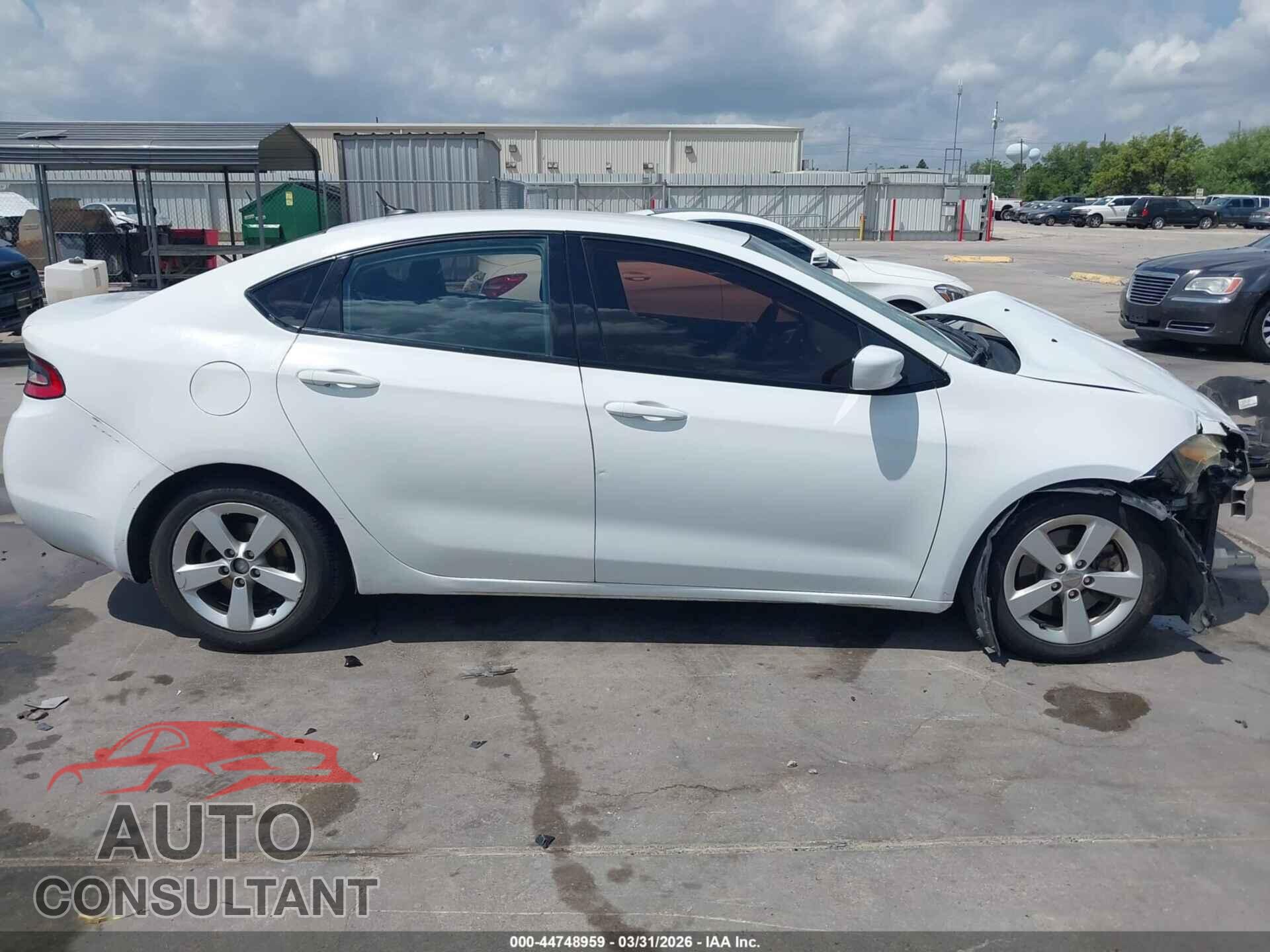 DODGE DART 2015 - 1C3CDFBB6FD286249