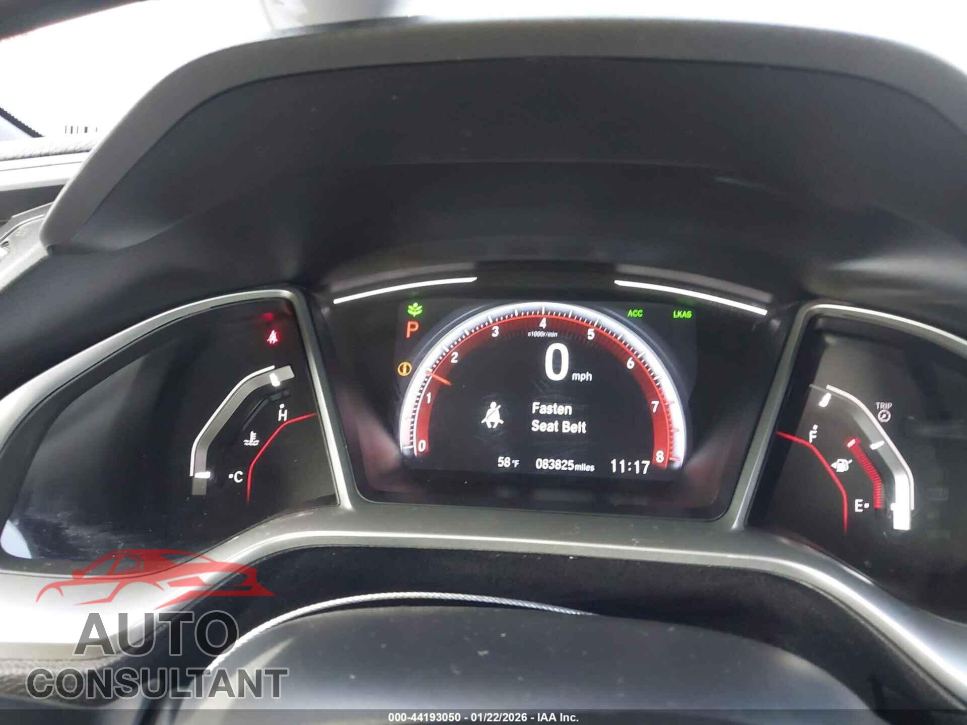 HONDA CIVIC 2019 - 19XFC2F84KE210668