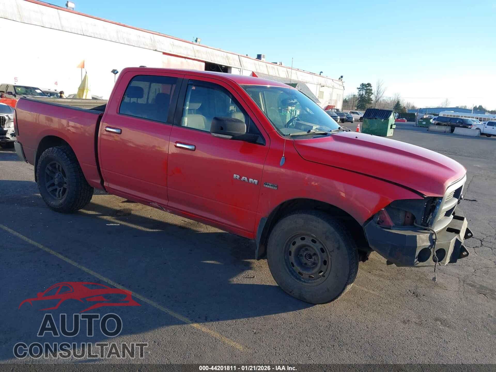 DODGE RAM 1500 2010 - 1D7RV1CT7AS218694